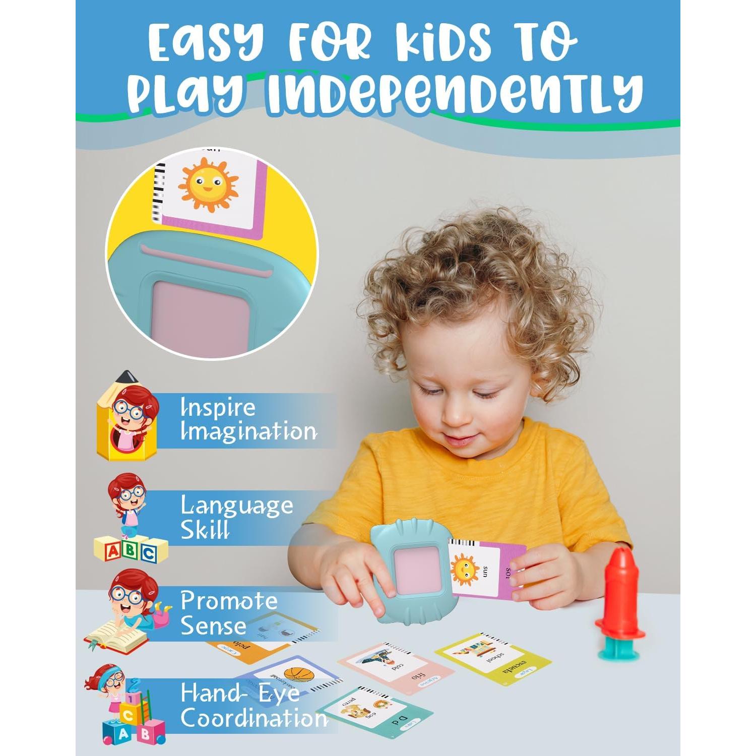 Tarjetas de Flash Bilingües 510 Palabras Winnrok para Niños