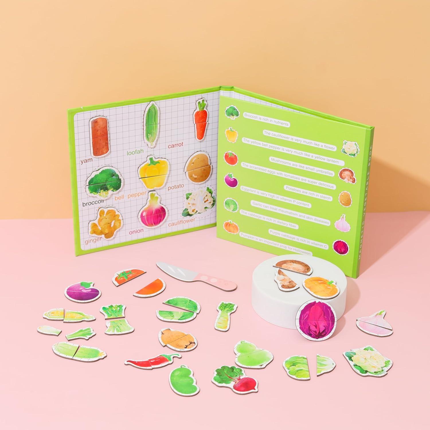 Libro Interactivo de Verduras Easy_company - Juguete Educativo