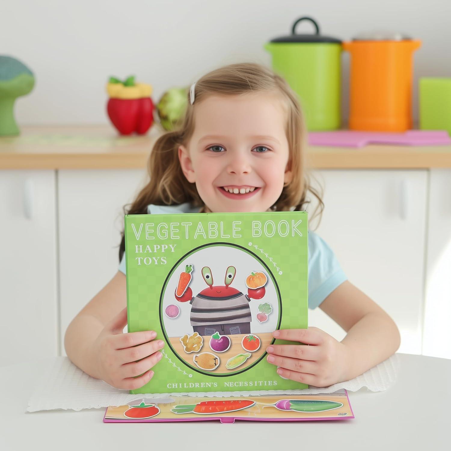 Libro Interactivo de Verduras Easy_company - Juguete Educativo