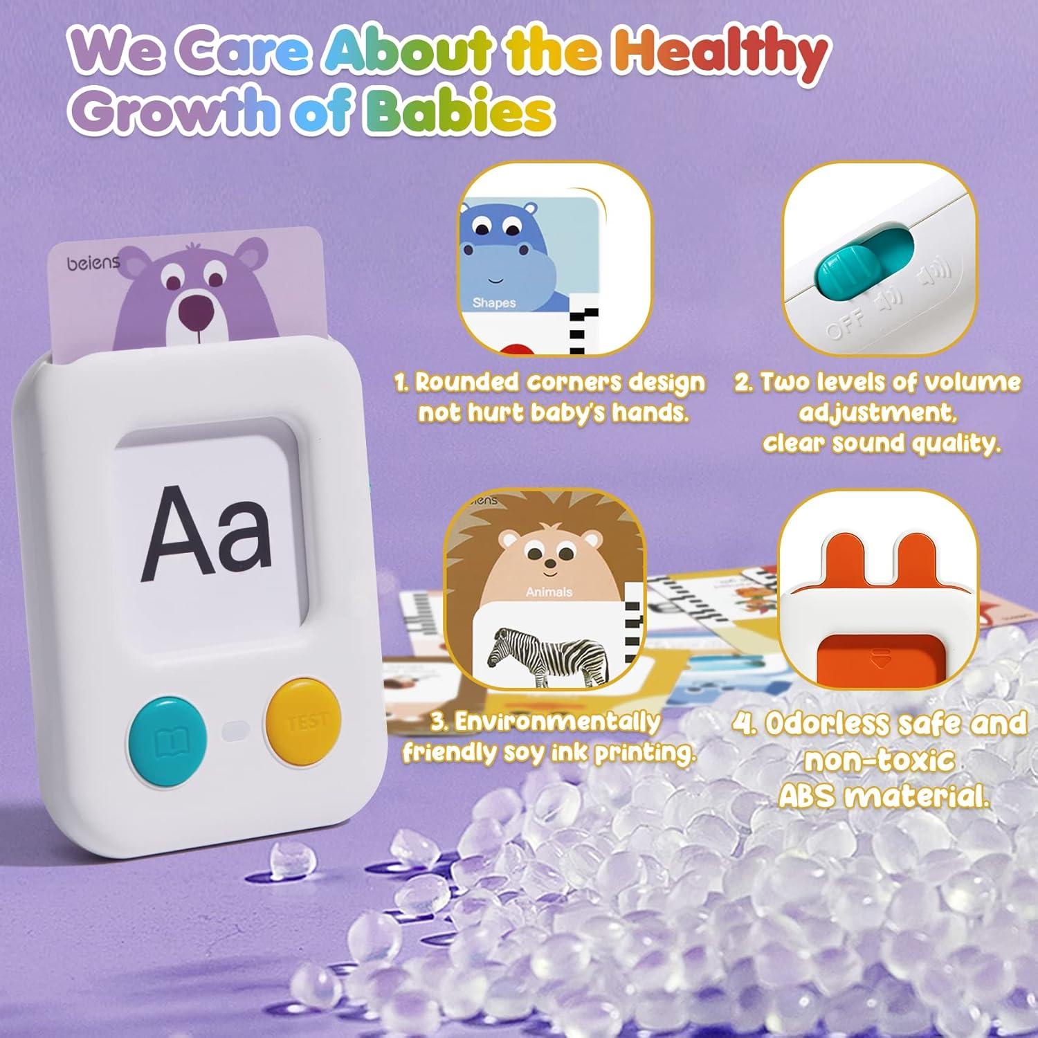 Tarjetas Flash Habladoras beiens para Niños 2-6 Años - 120 Temas