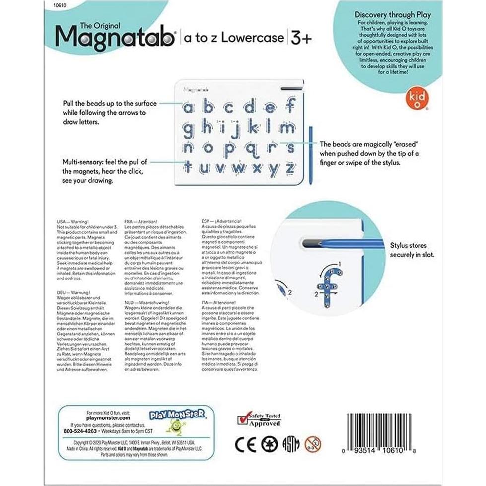 Magnatab A-Z Actividad Sensorial para Niños 3+ - PlayMonster