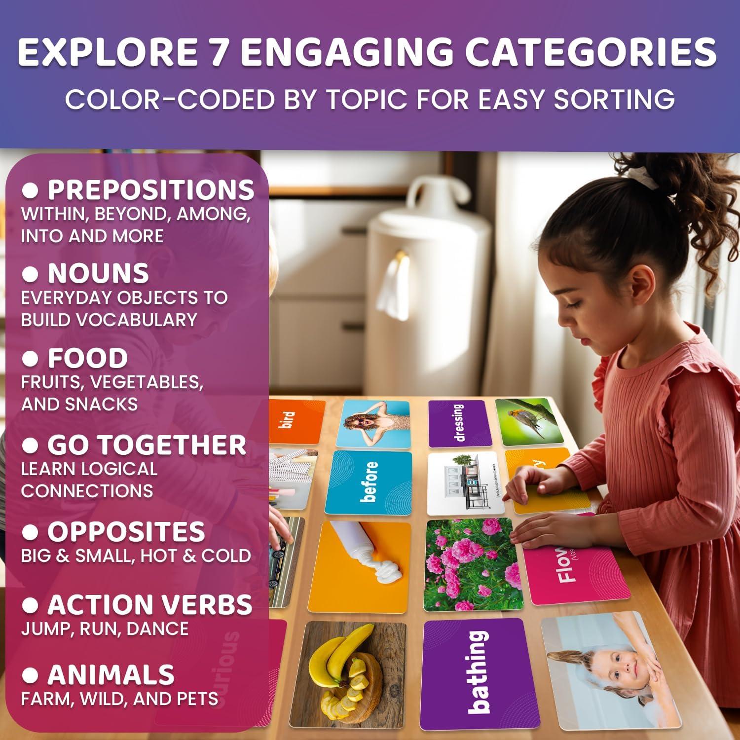 Tarjetas Didácticas QUOKKA 364 para Niños y Adultos - Vocabulario