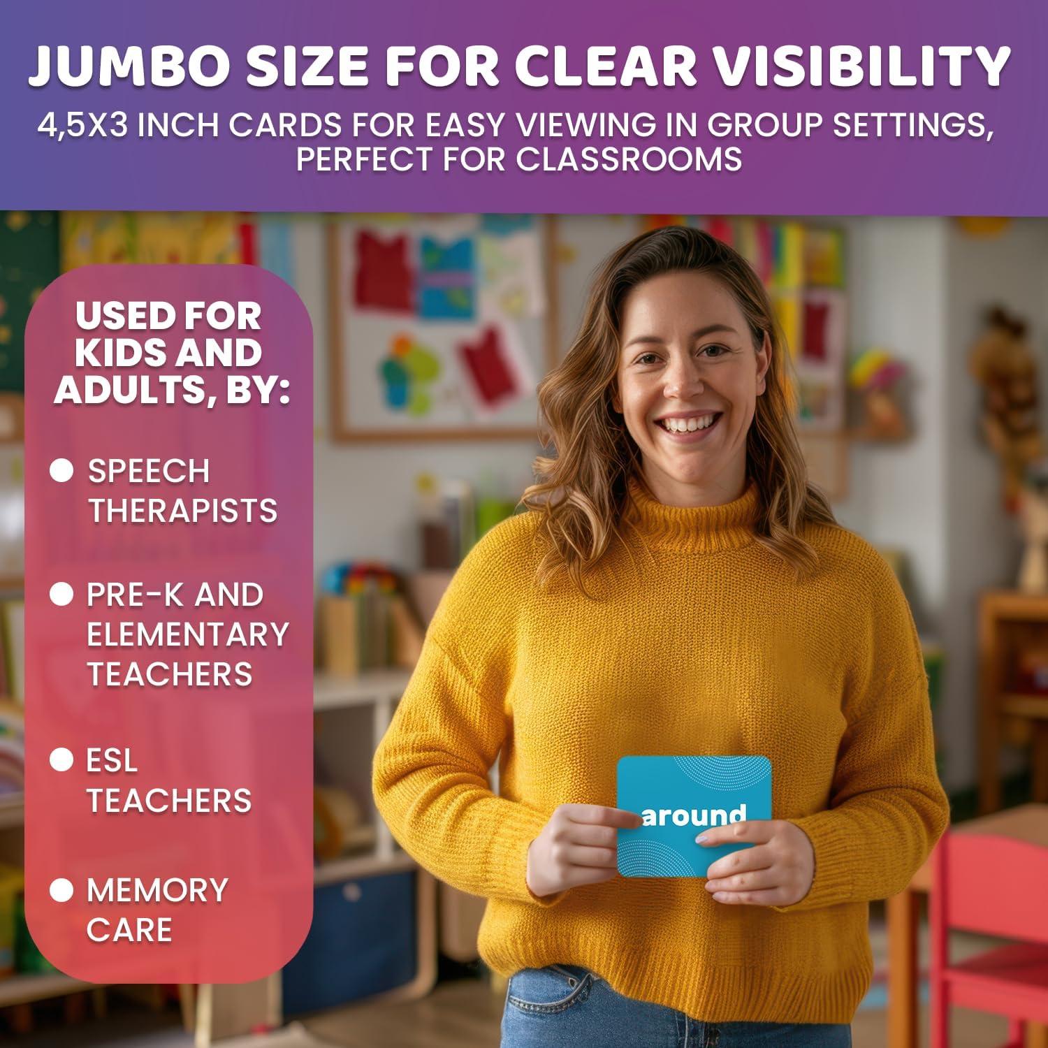 Tarjetas Didácticas QUOKKA 364 para Niños y Adultos - Vocabulario