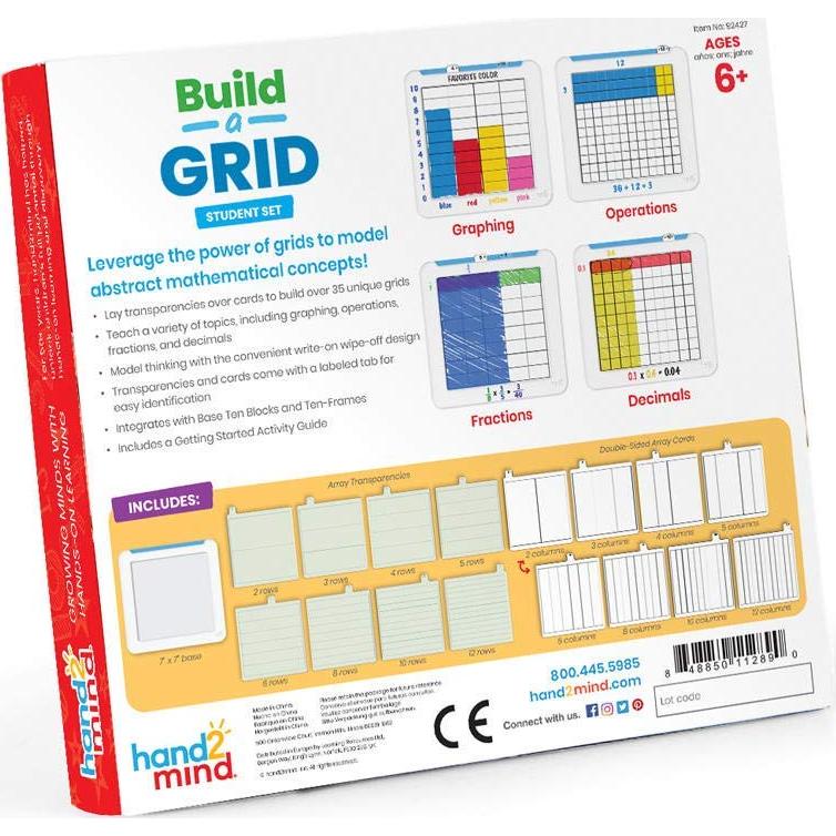 Juego de Matemáticas Borrable hand2mind - Multiplicación y Fracciones