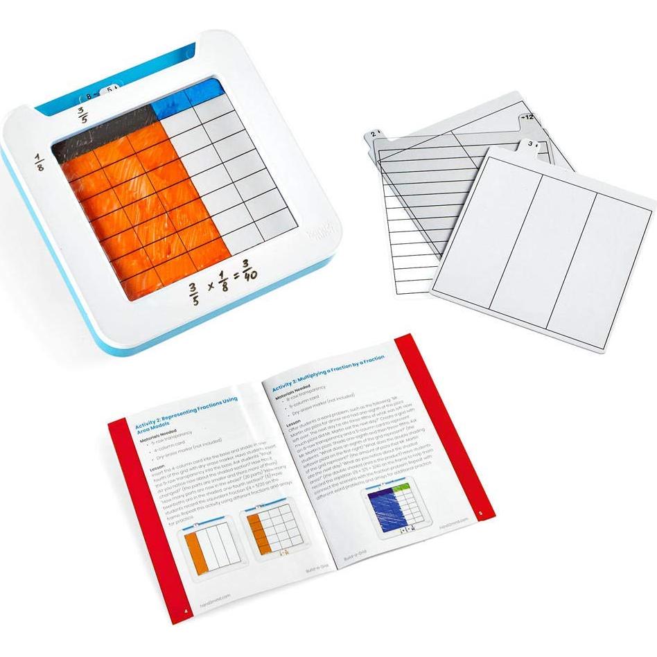 Juego de Matemáticas Borrable hand2mind - Multiplicación y Fracciones