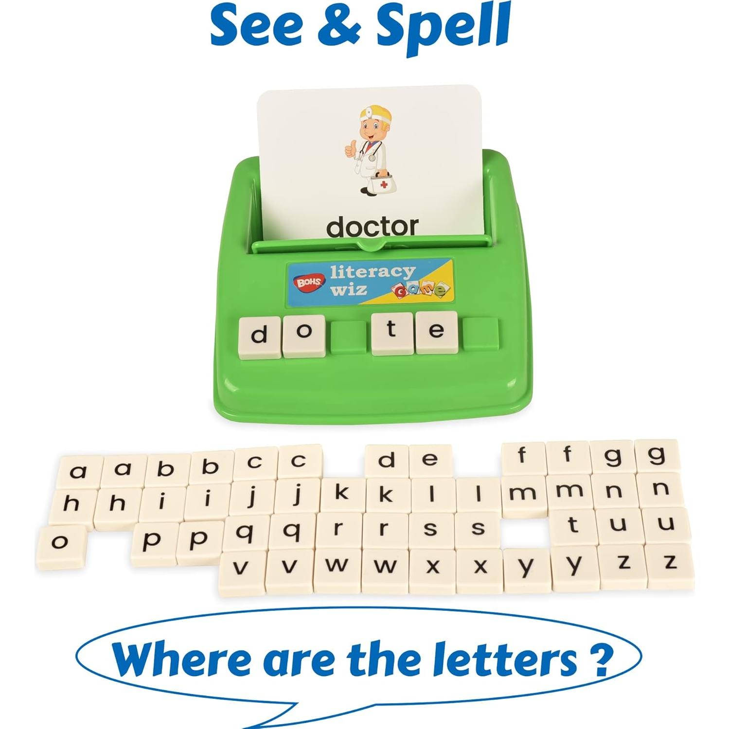 Juego Educativo BOHS Literacy Wiz - Tarjetas de Flash para Niños