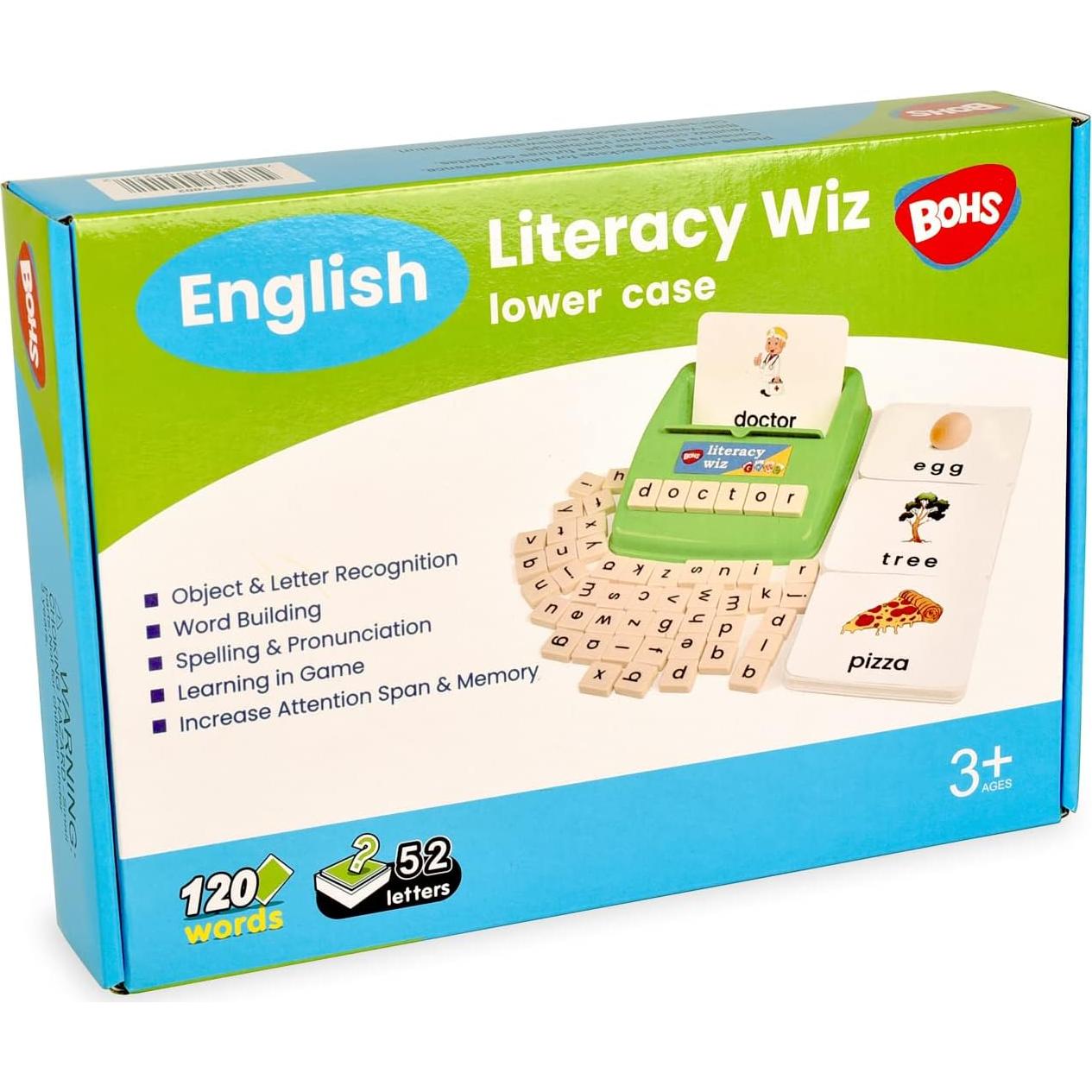 Juego Educativo BOHS Literacy Wiz - Tarjetas de Flash para Niños