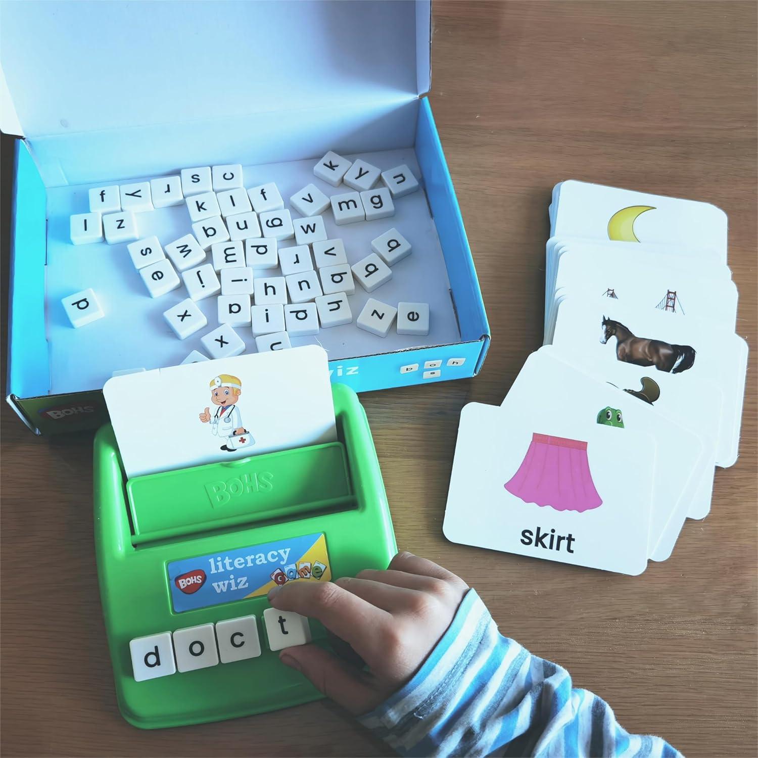 Juego Educativo BOHS Literacy Wiz - Tarjetas de Flash para Niños