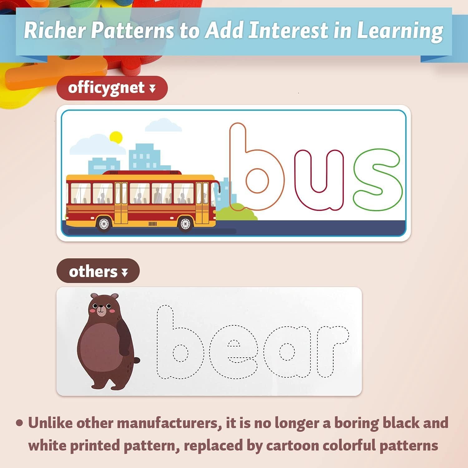 Juego de Aprendizaje Officygnet para Niños 2-6 Años - Palabras CVC