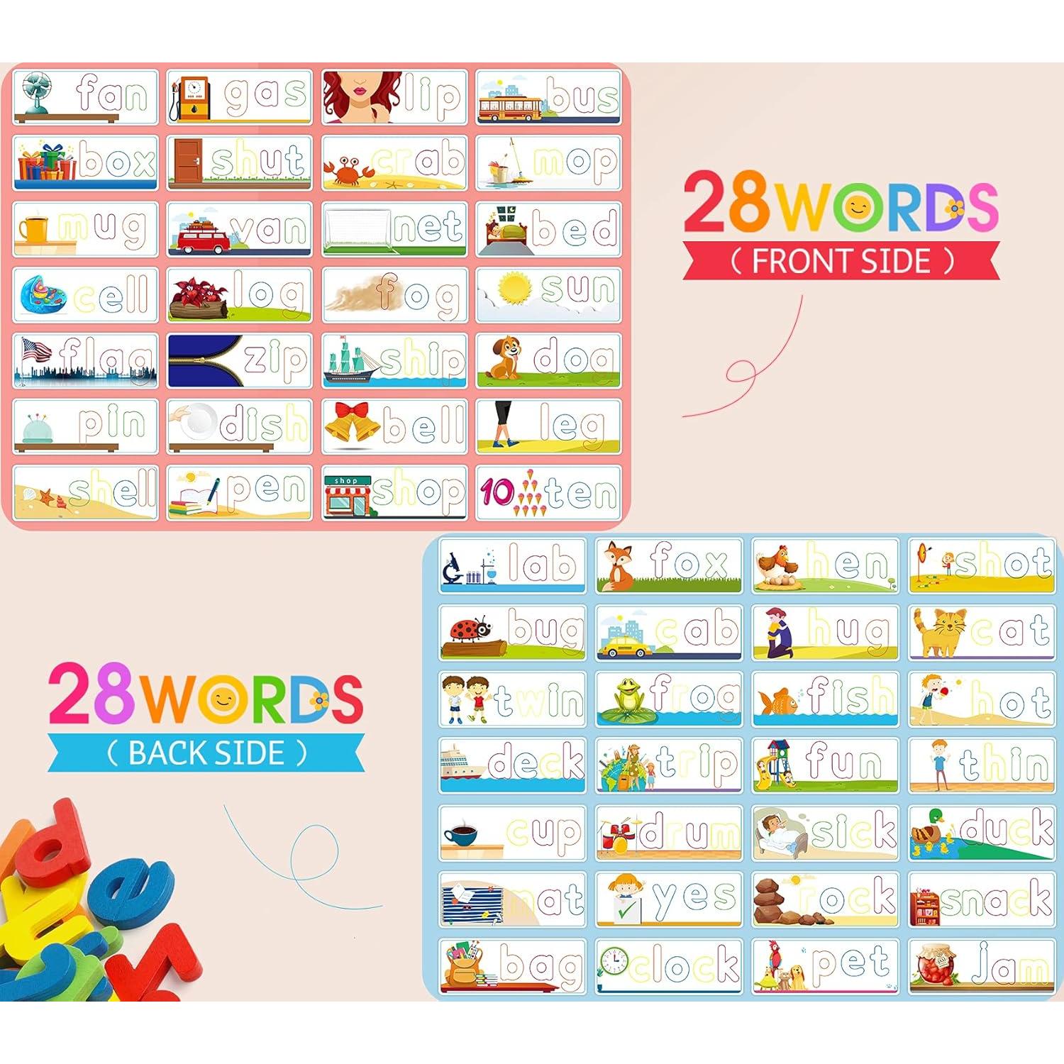 Juego de Aprendizaje Officygnet para Niños 2-6 Años - Palabras CVC