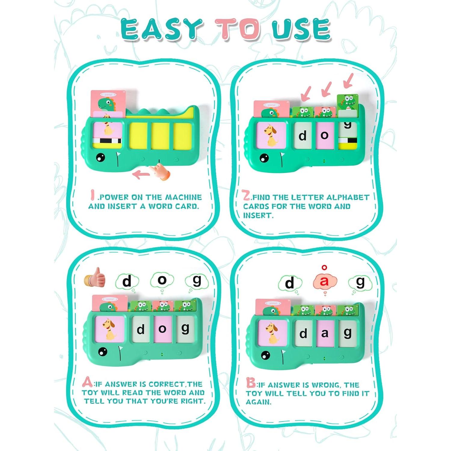 Tarjetas Flash Hablantes Fabeto P5 - 224 Palabras para Niños