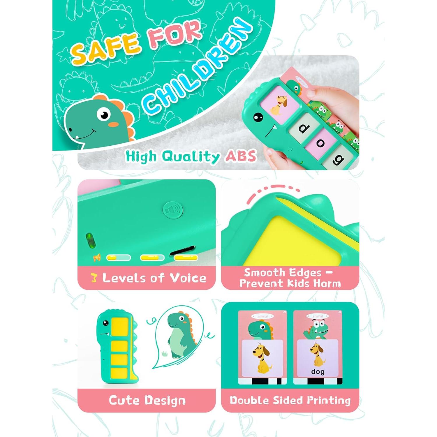 Tarjetas Flash Hablantes Fabeto P5 - 224 Palabras para Niños