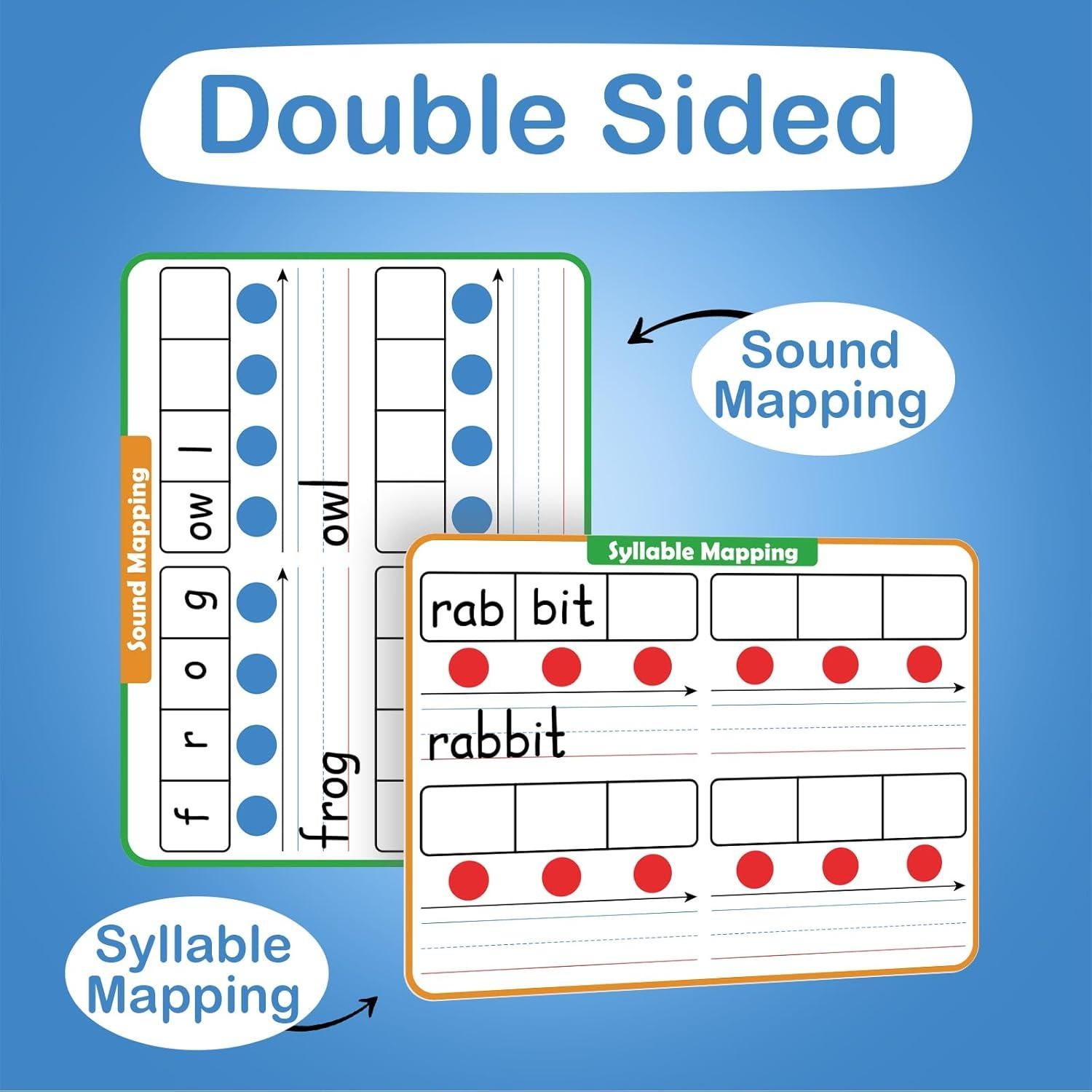 Paquete de 12 Tableros de Borrado en Seco Aizweb 23x30.5cm