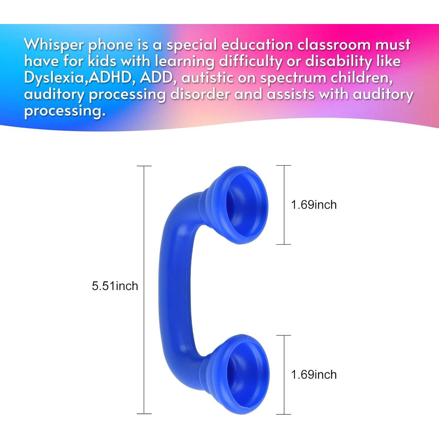 Paquete de 6 Teléfonos Susurrantes ieddet para Terapia del Habla