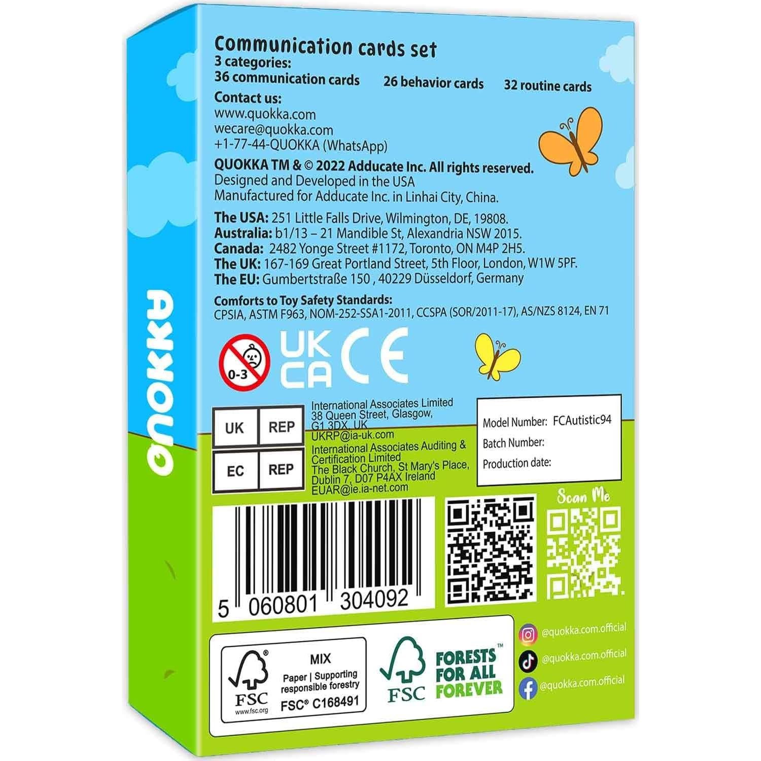 Tarjetas de Comunicación Quokka - 94 Tarjetas Visuales para Niños