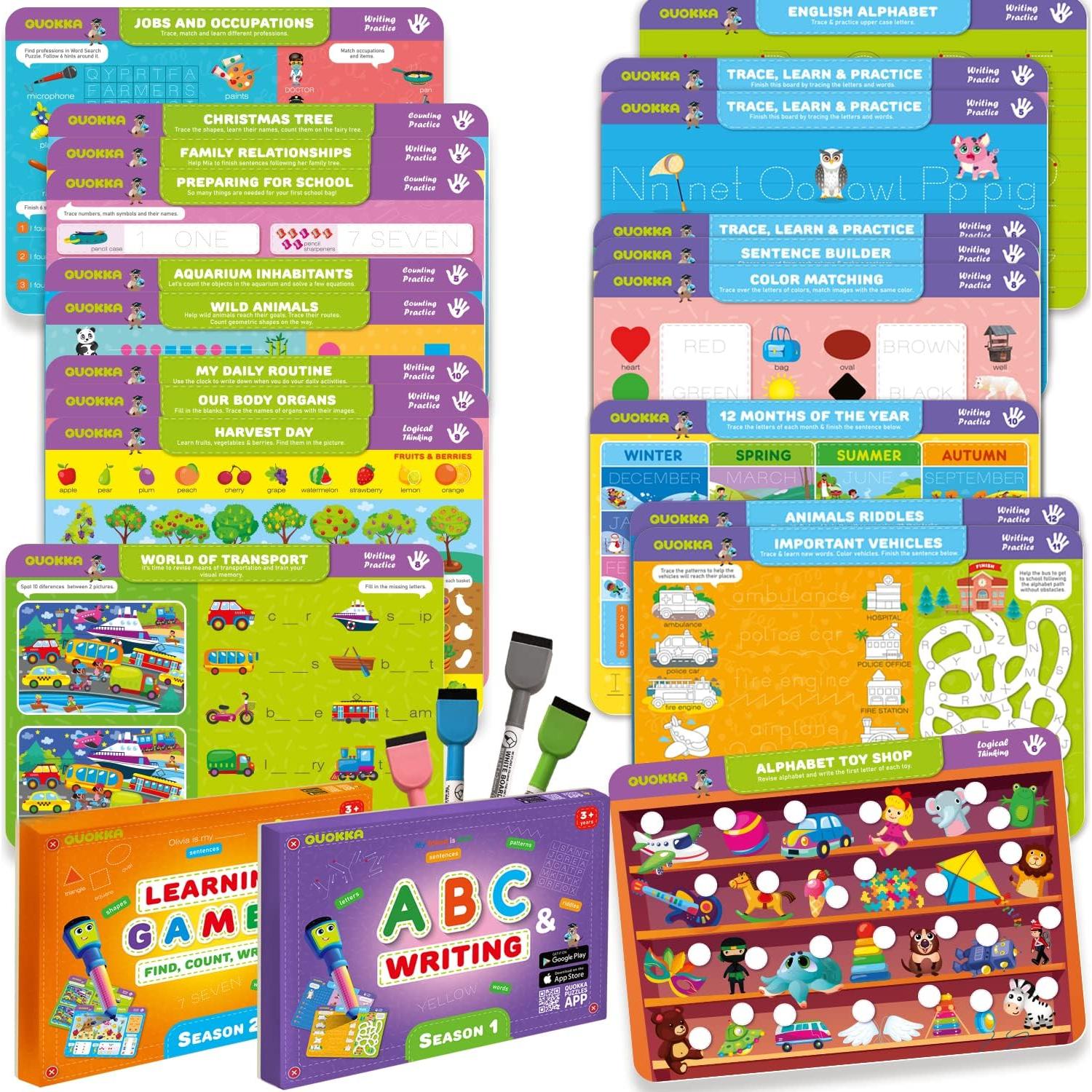 Libro Ocupado QUOKKA - Práctica de Escritura para Niños 3-5 Años