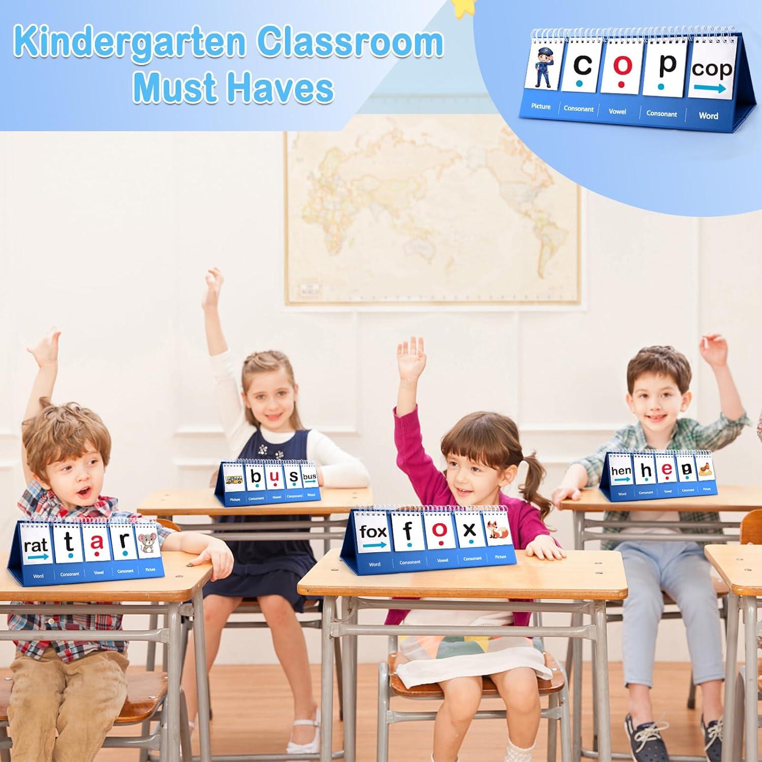 Juegos de Palabras CVC Coosilion - 60 Tarjetas Flash Educativas