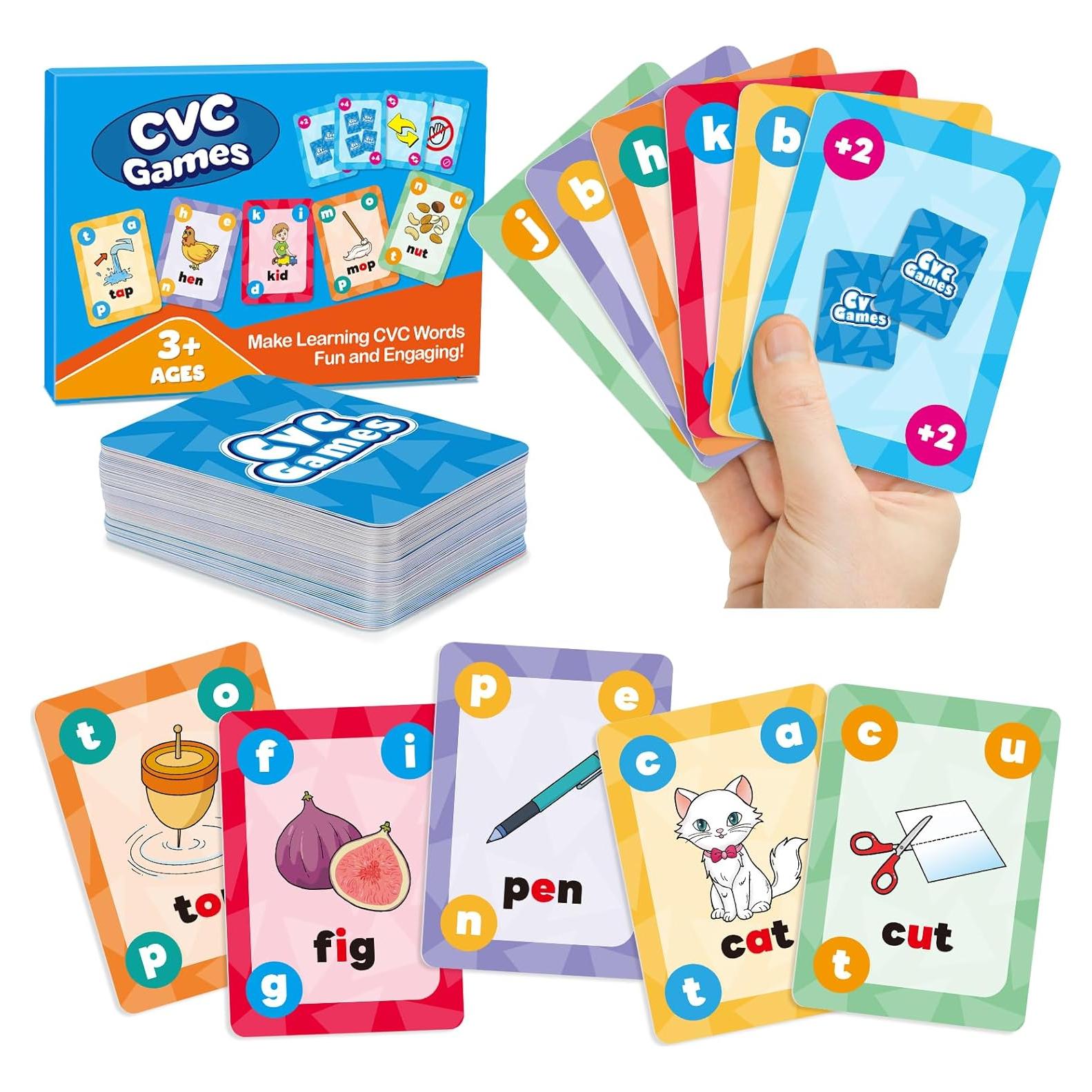 Juegos Fonéticos Torlam para Niños - 60 Tarjetas CVC