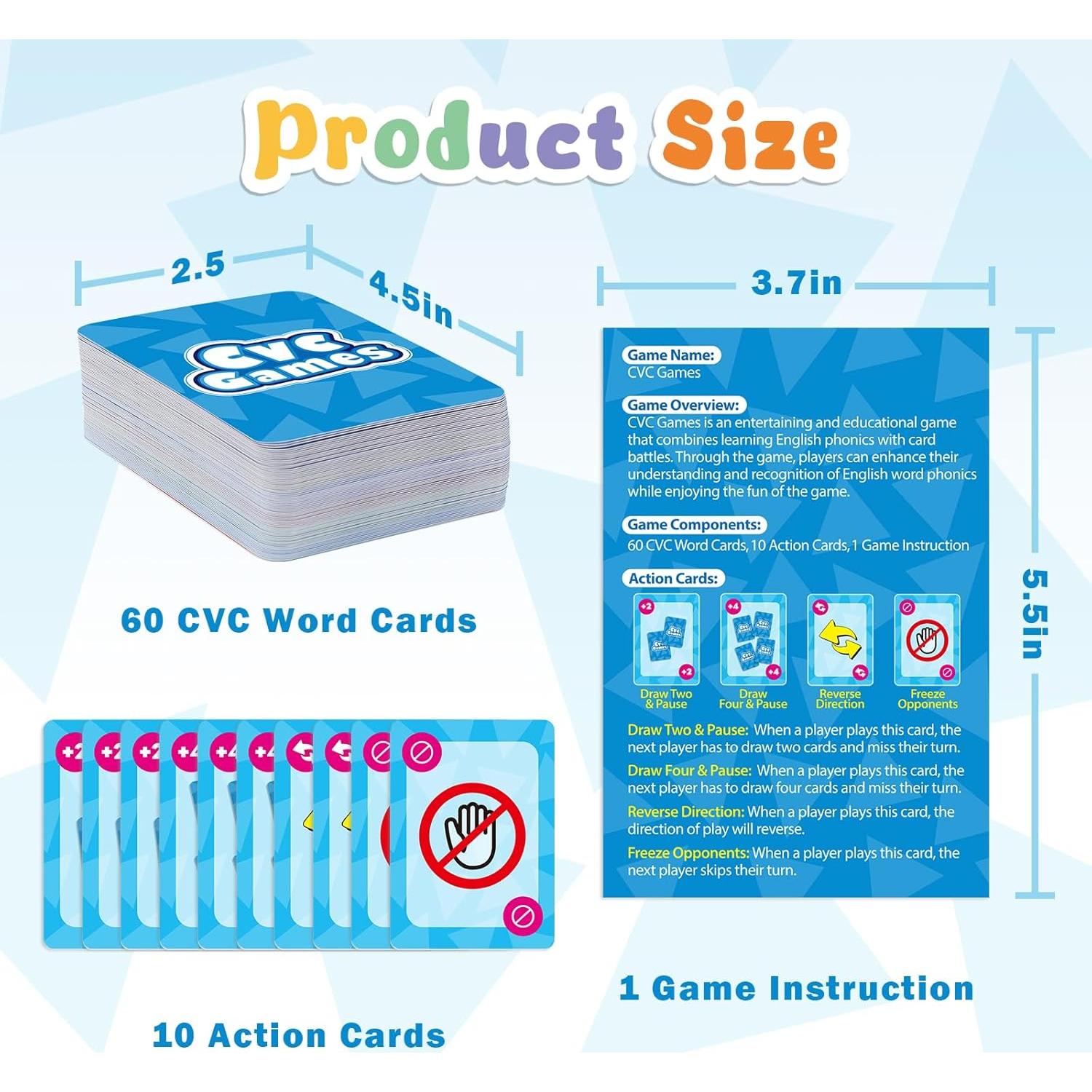 Juegos Fonéticos Torlam para Niños - 60 Tarjetas CVC