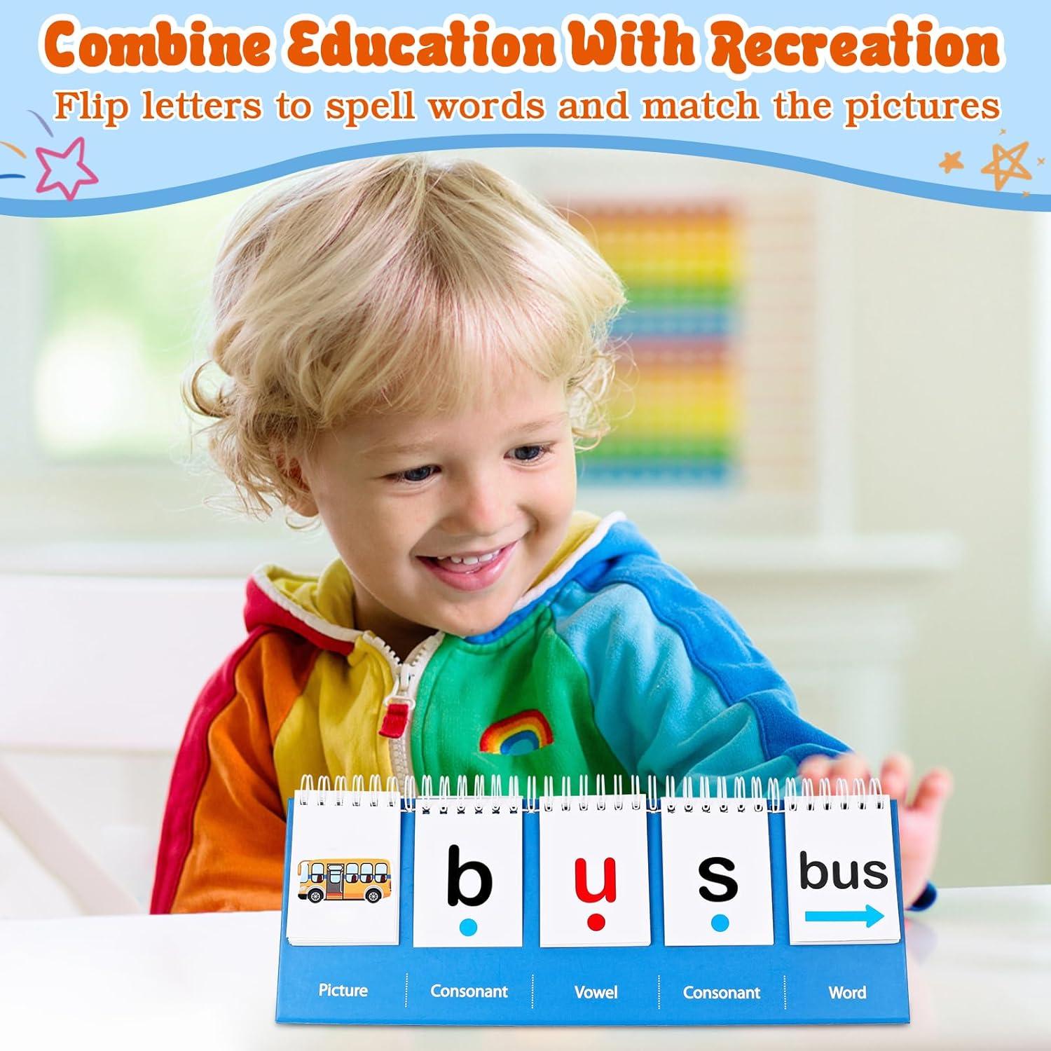 Juego de Palabras CVC Wenzhou 21 Tarjetas Educativas 249g