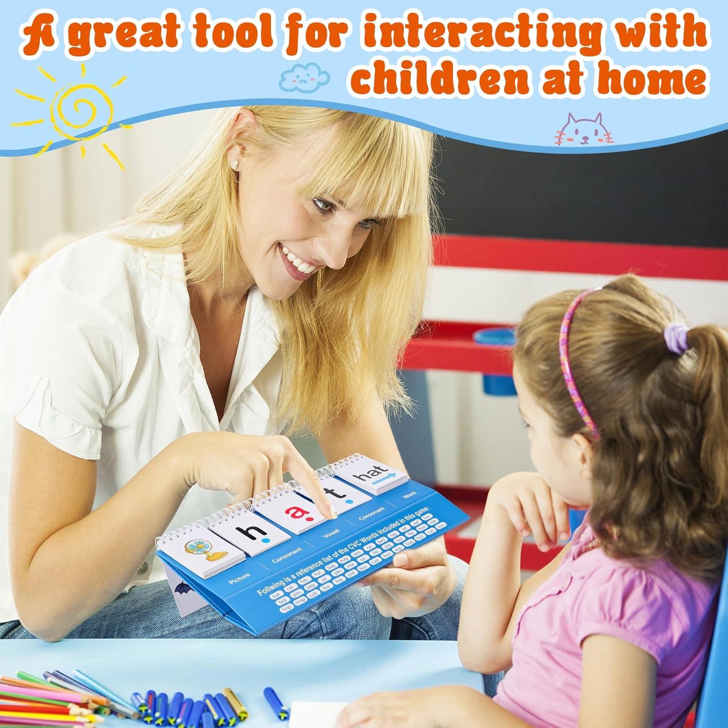 Juego de Palabras CVC Wenzhou 21 Tarjetas Educativas 249g