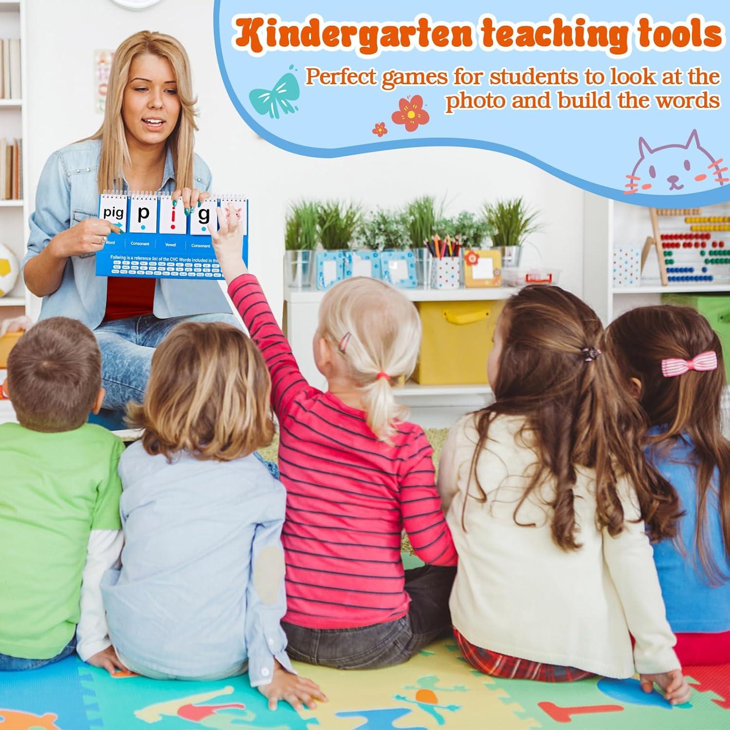 Juego de Palabras CVC Wenzhou 21 Tarjetas Educativas 249g