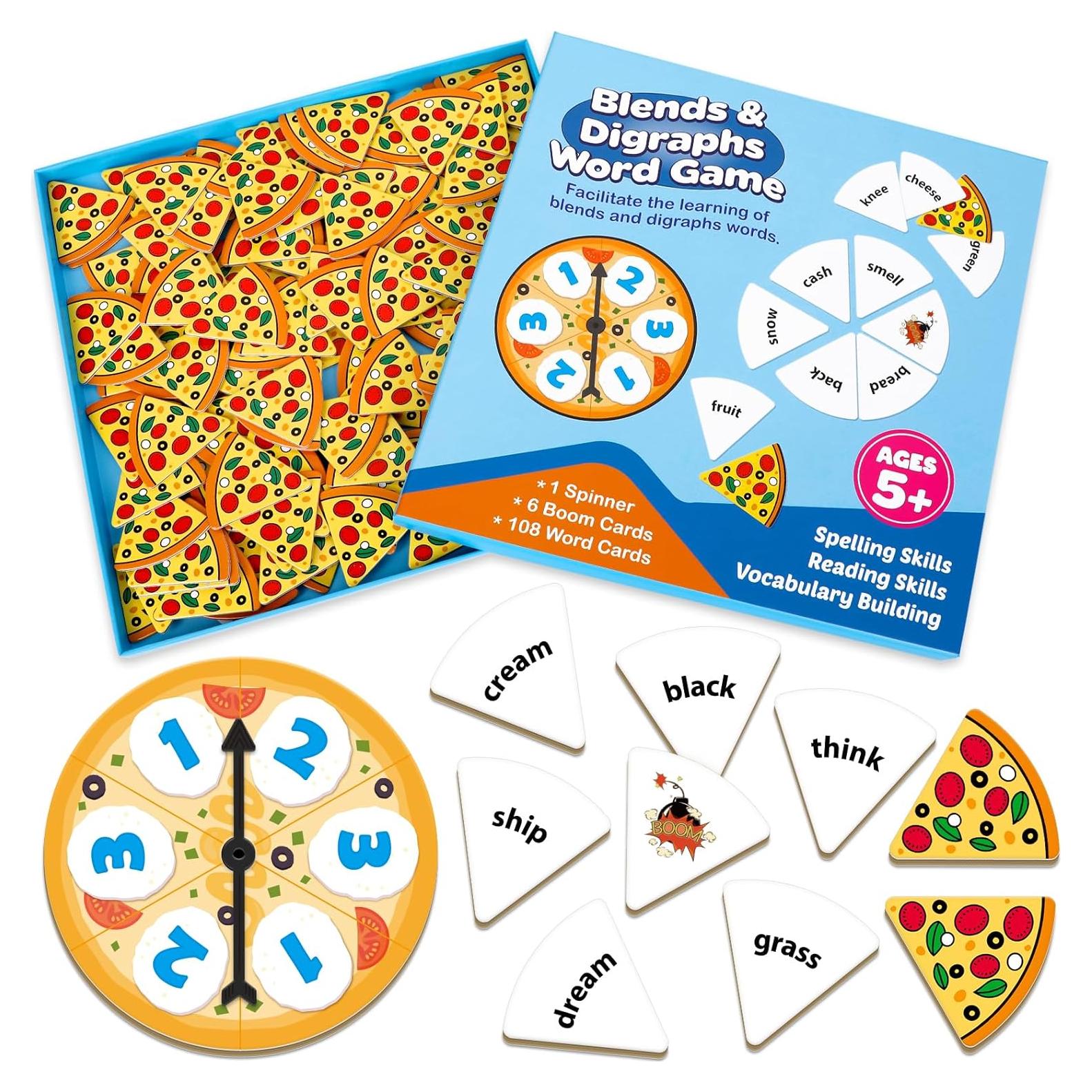 Juego de Tarjetas Fonéticas Blends y Digrafías - 108 Piezas