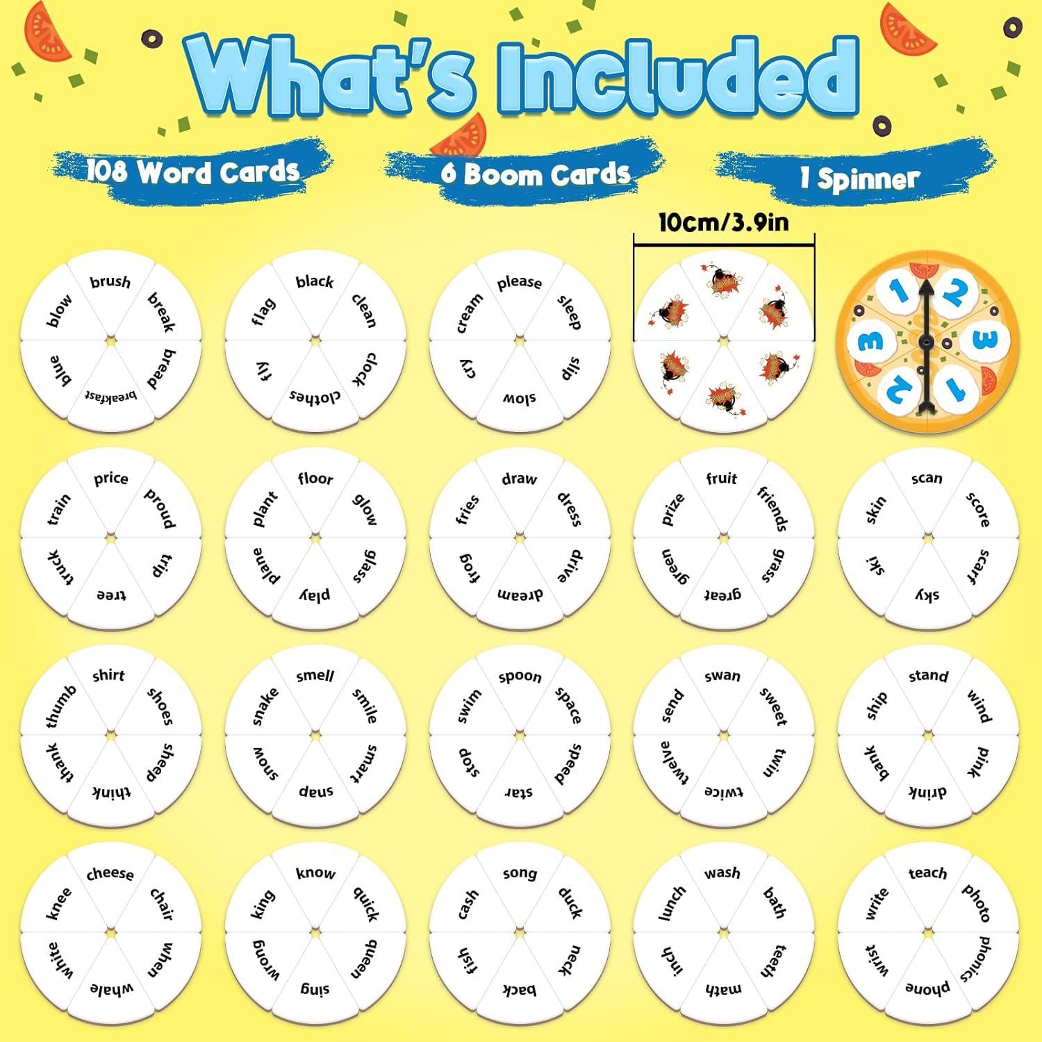 Juego de Tarjetas Fonéticas Blends y Digrafías - 108 Piezas