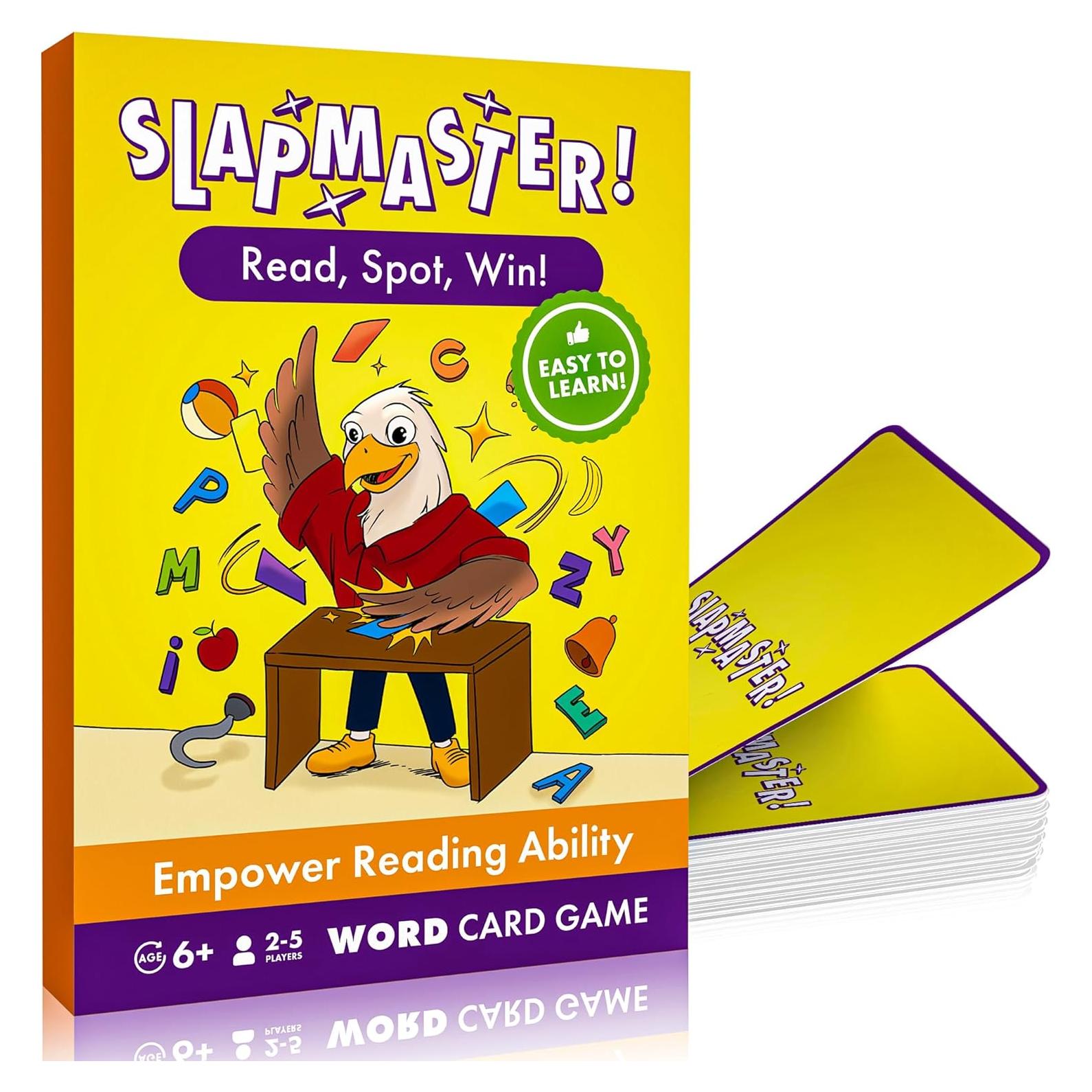 Juego de Cartas Educativo Slapmaster - FISH OR CHIPS - 2-5 Jugadores, 6+ Años