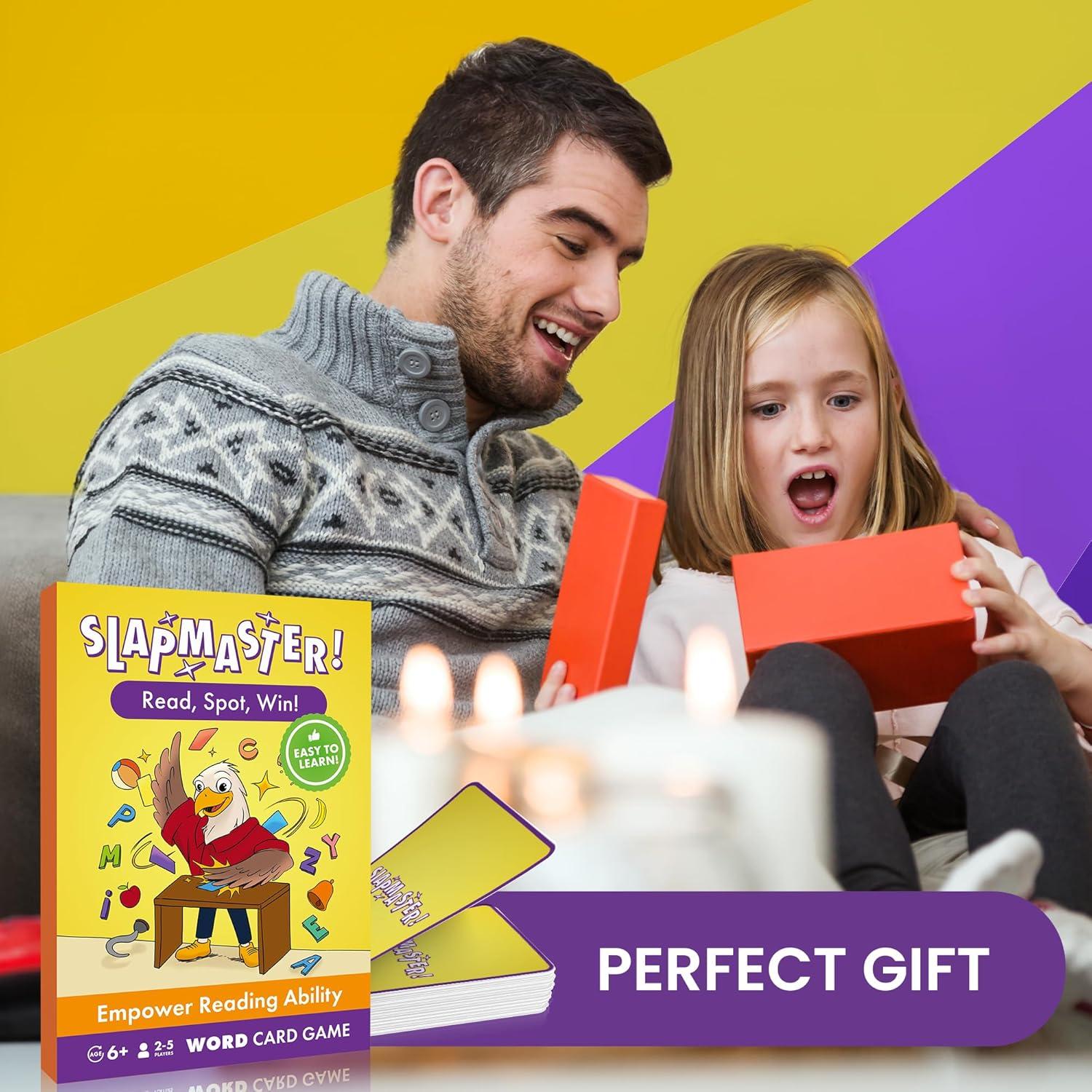 Juego de Cartas Educativo Slapmaster - FISH OR CHIPS - 2-5 Jugadores, 6+ Años