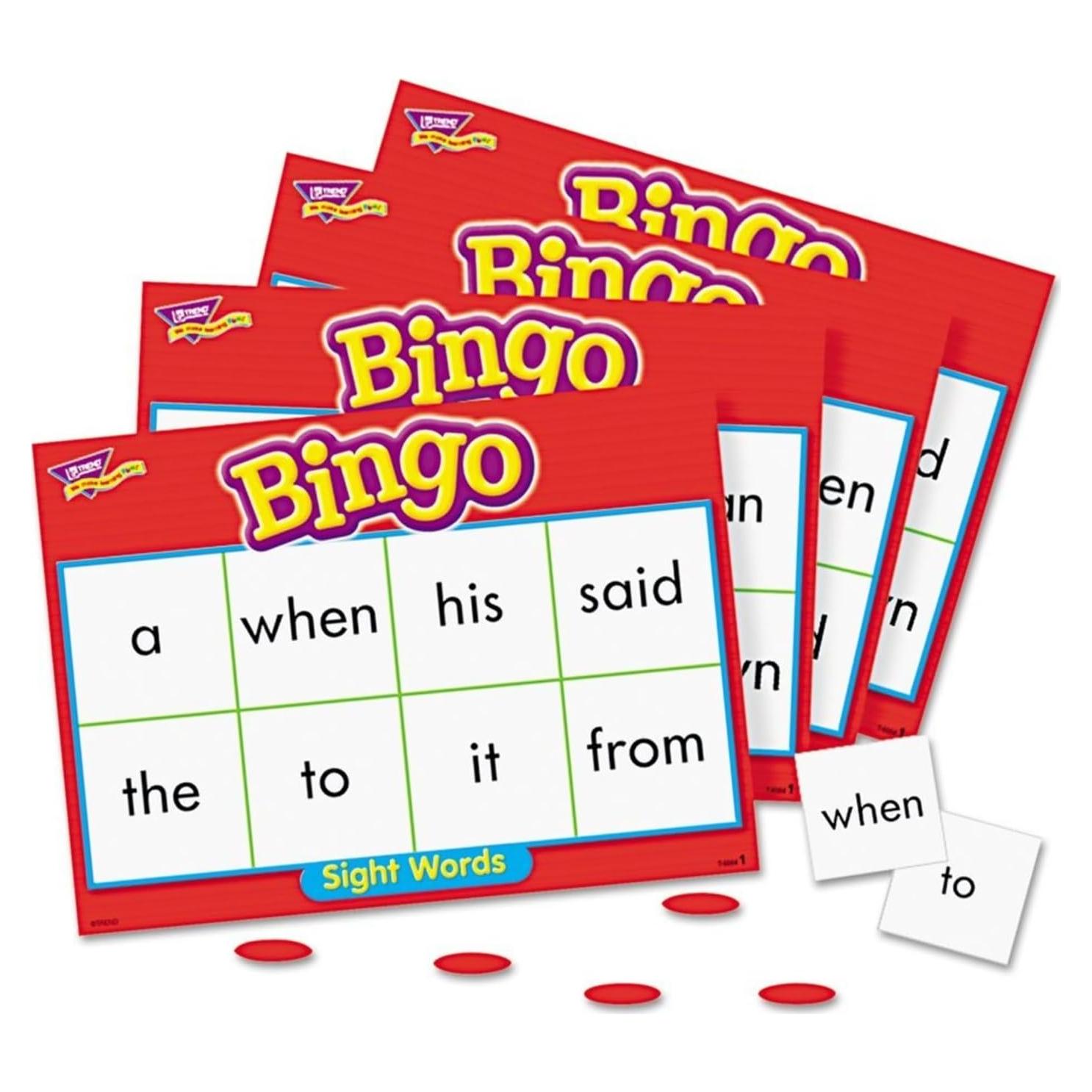 Juego de Bingo de Palabras de Vista TREND Nivel 1 - 36 Cartas