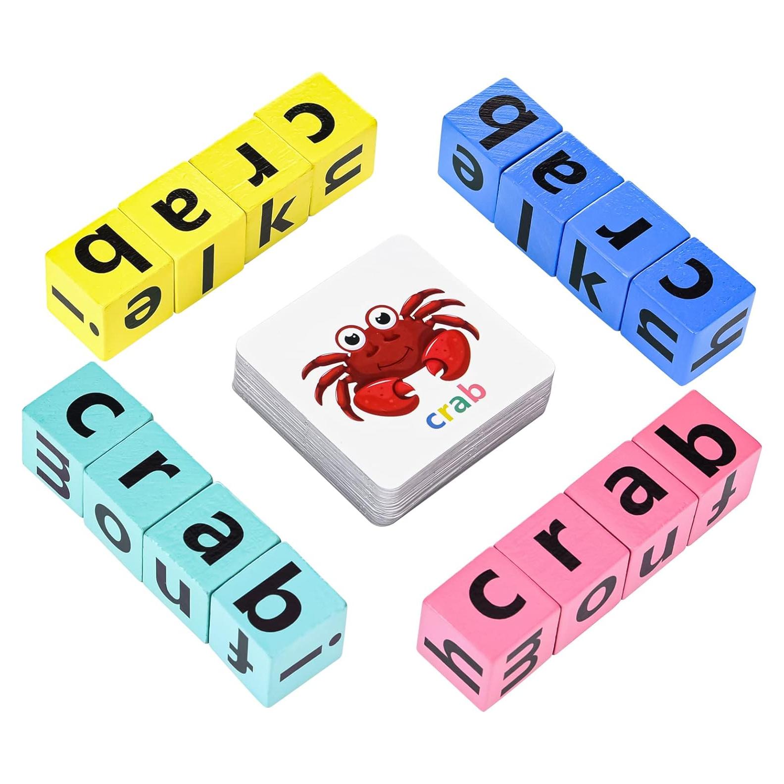 Juego de Ortografía de Bloques de Madera DragonflyDreams