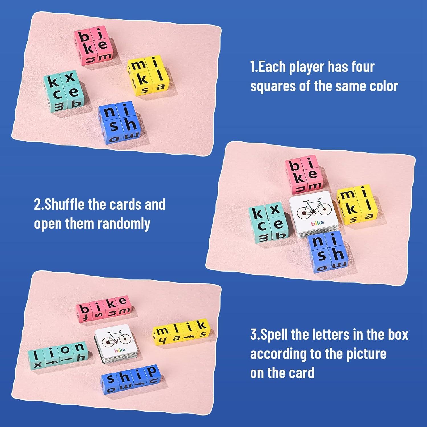 Juego de Ortografía de Bloques de Madera DragonflyDreams