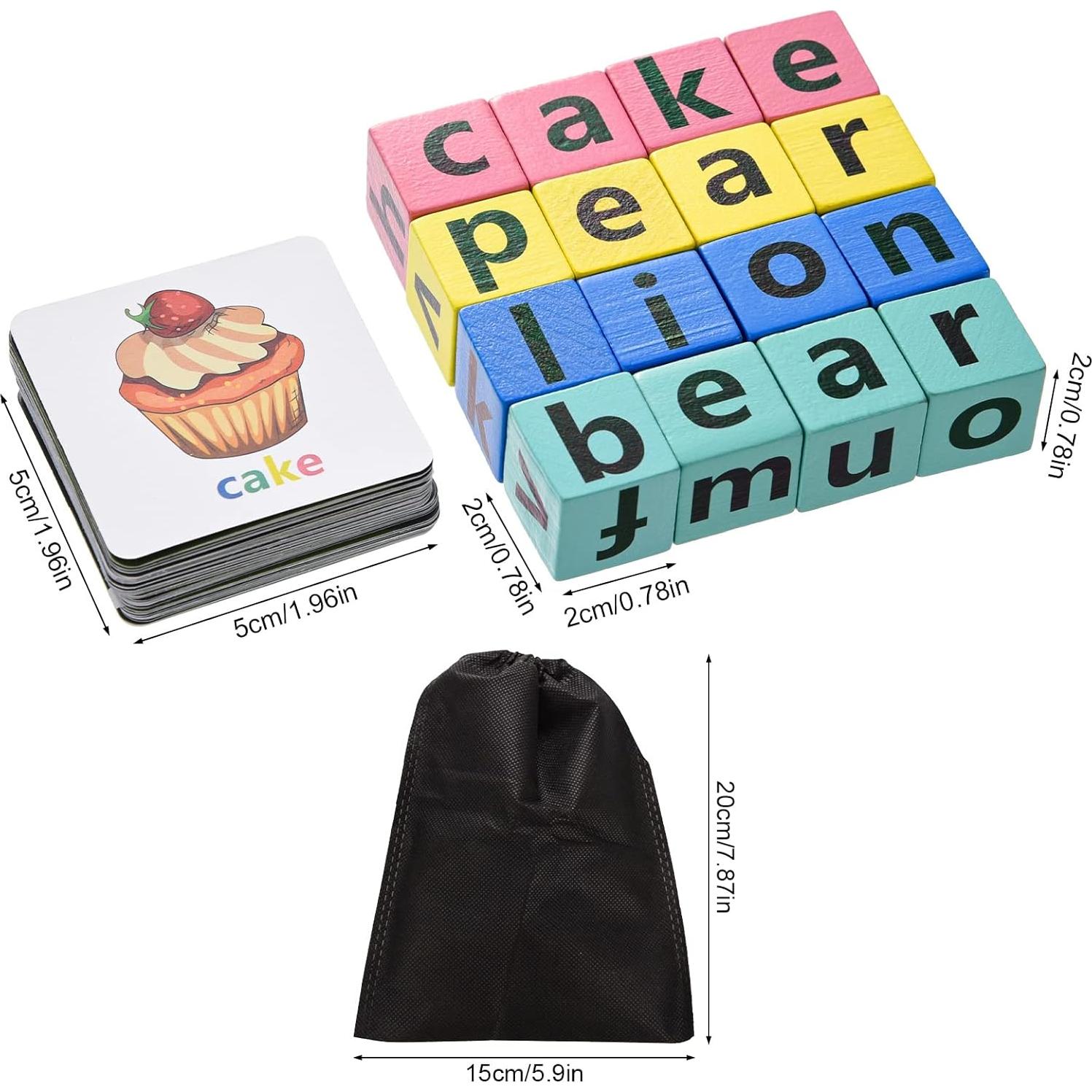 Juego de Ortografía de Bloques de Madera DragonflyDreams