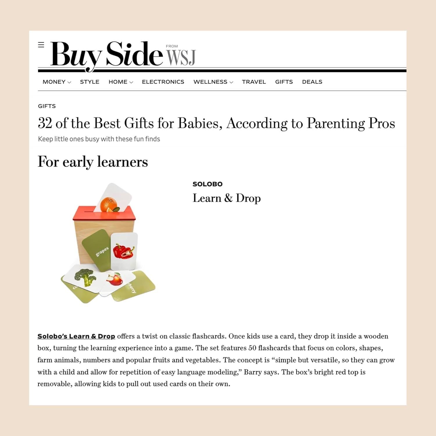 Juguete Educativo Montessori Solomon Boss con 50 Tarjetas Didácticas