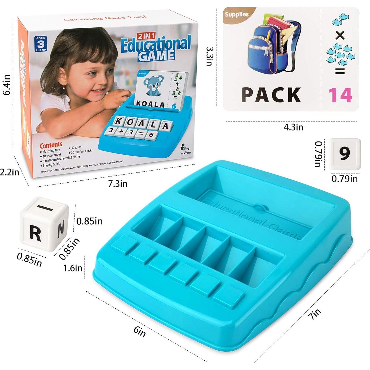 Juego Educativo 2 en 1 JaYeek para Niños 3-10 Años