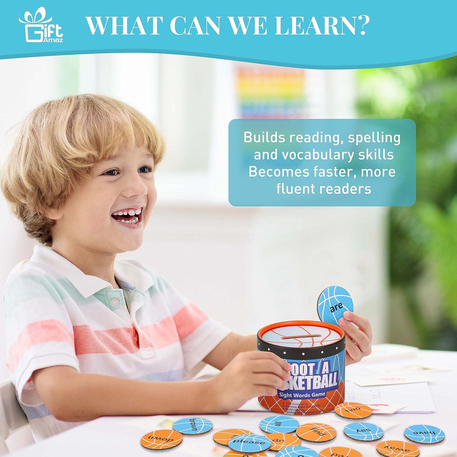 Juego de Aprendizaje de Palabras Visuales GiftAmaz 40 Tarjetas