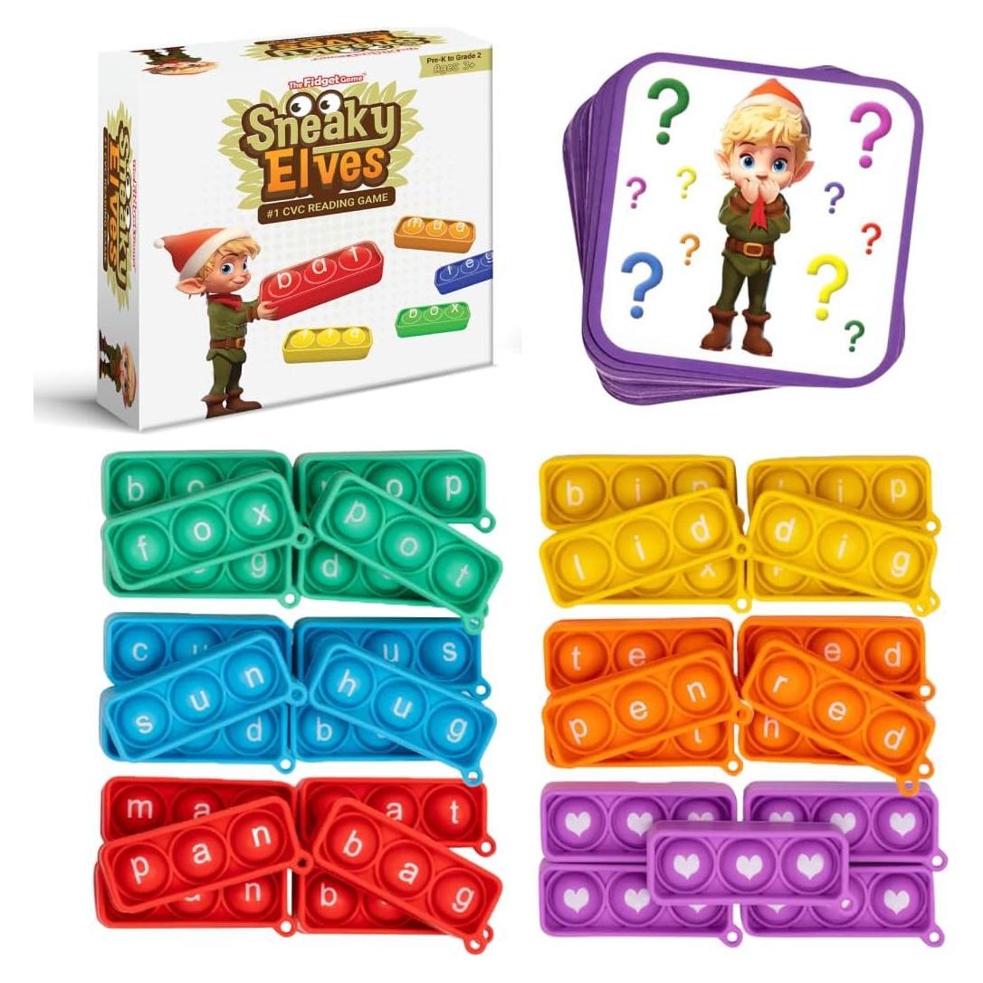 Juego Educativo Elfos Sigilosos - Aprendizaje de Lectura 3+ Años