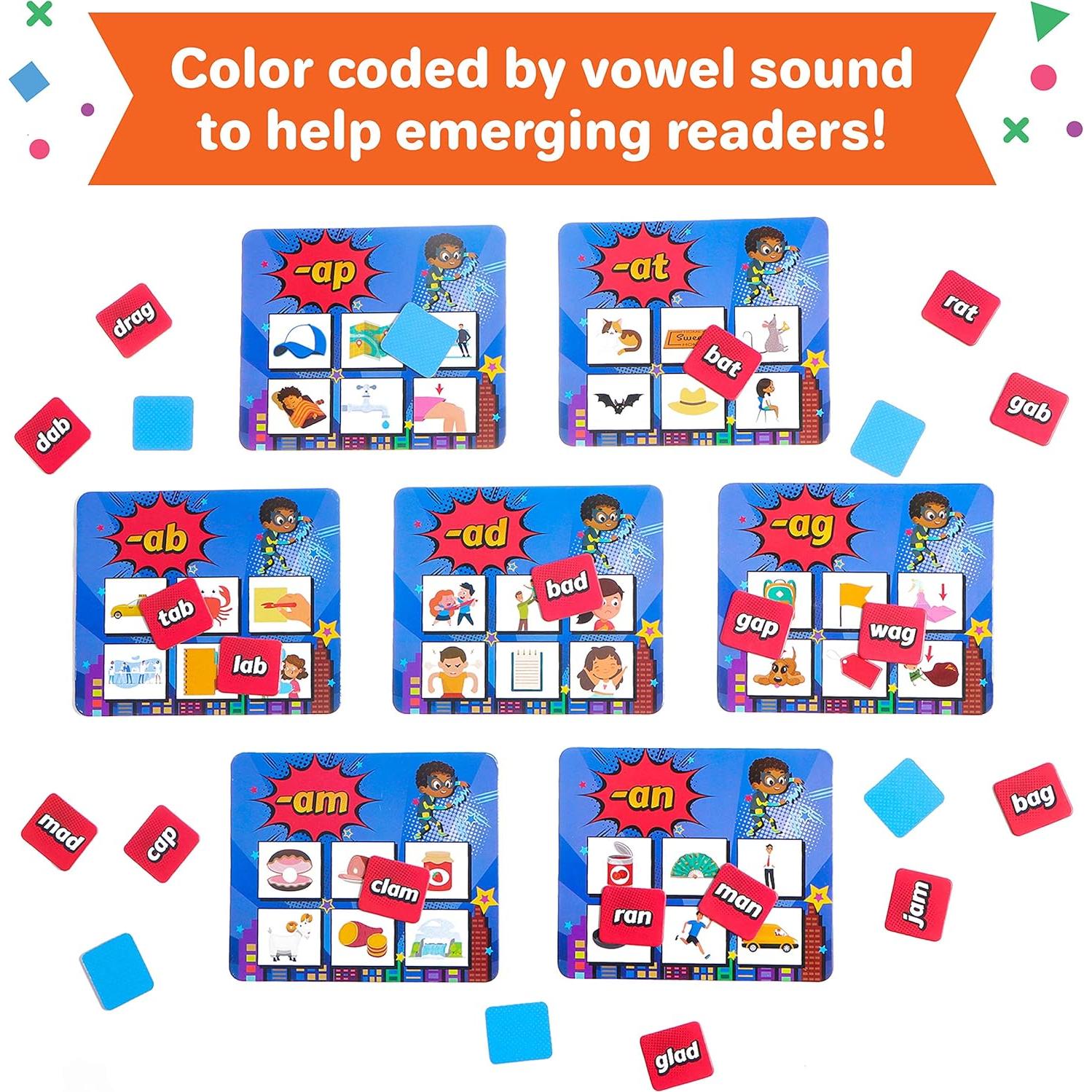 Juego de Palabras CVC Super Palabras Barnacle Toys - 132 Tarjetas