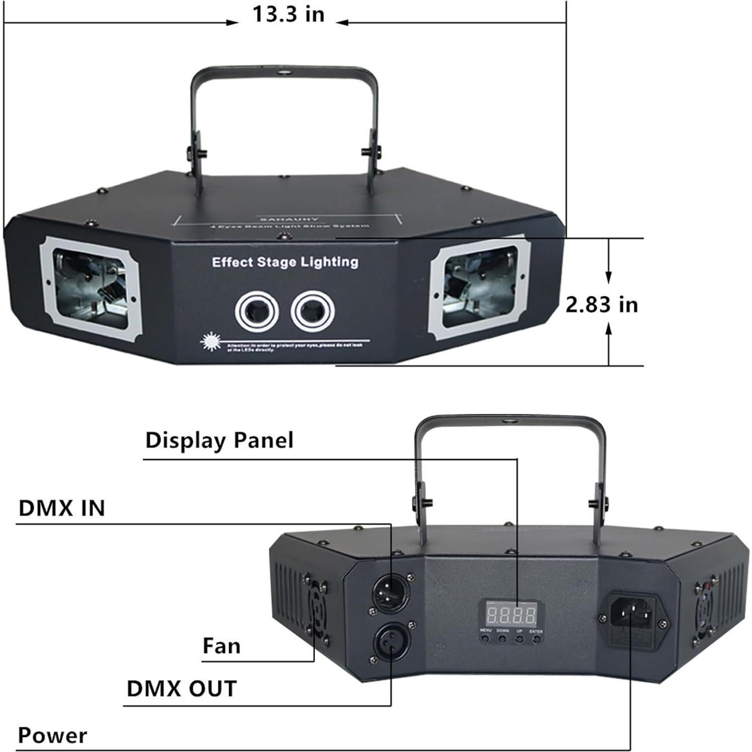 Luces DJ SAHAUHY EBL-4 RGB 4 Efectos Activadas por Sonido