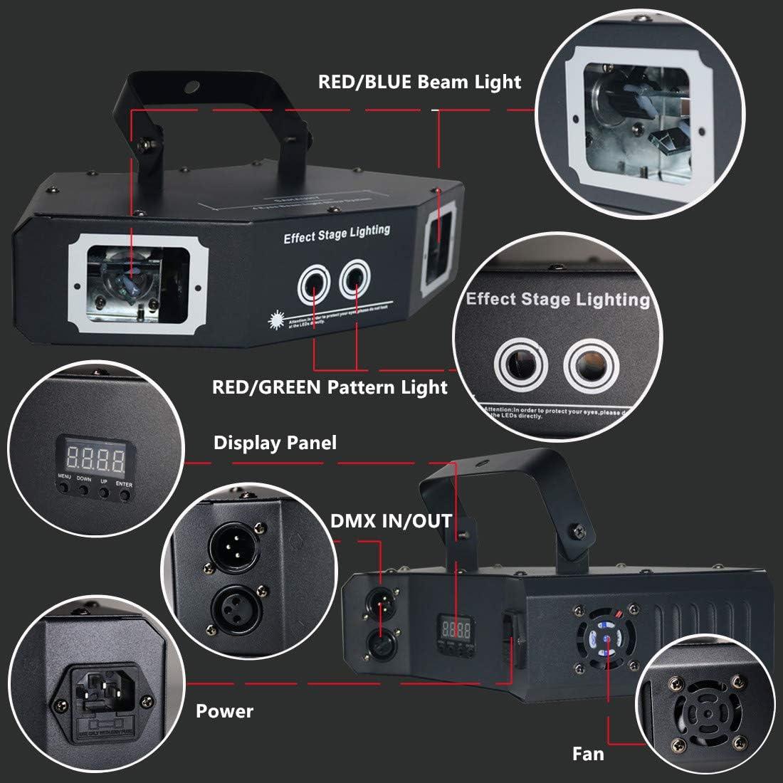 Luces DJ SAHAUHY EBL-4 RGB 4 Efectos Activadas por Sonido