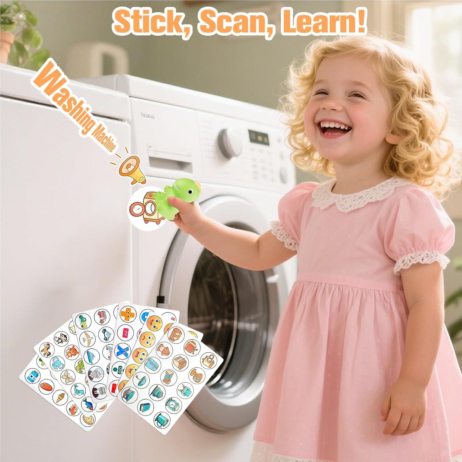 Tarjetas de Flash Hablantes Brakverla con Lápiz Dinosaurio 75 Tarjetas