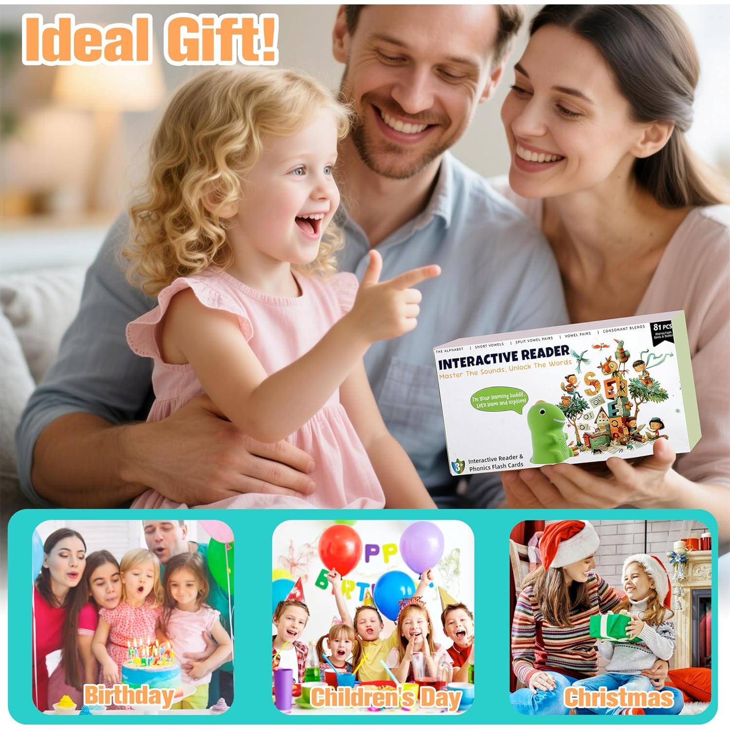 Tarjetas de Flash Hablantes Brakverla con Lápiz Dinosaurio 75 Tarjetas