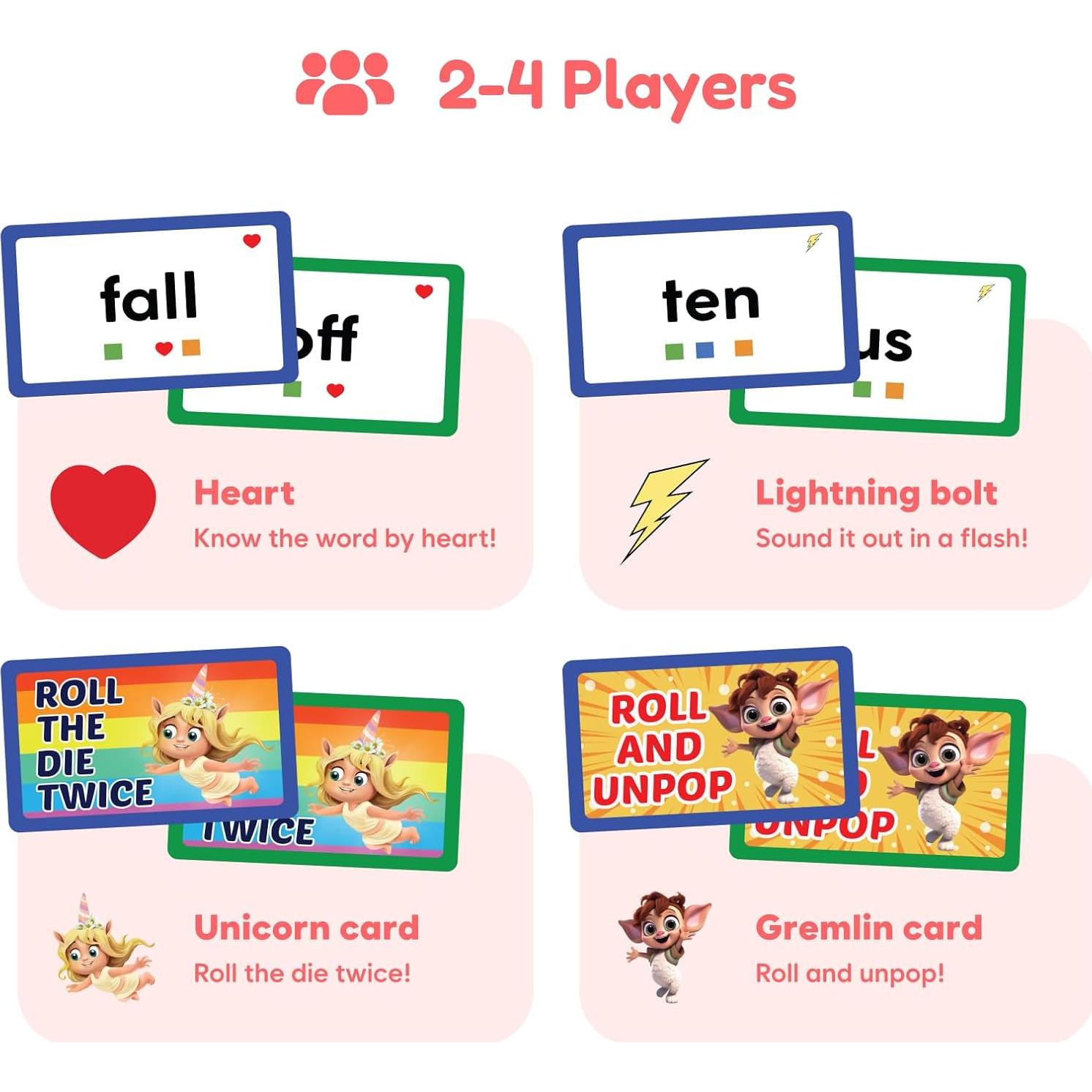 Juego de Fidget Palabras de Vista - Aprendizaje Divertido 36m-8a