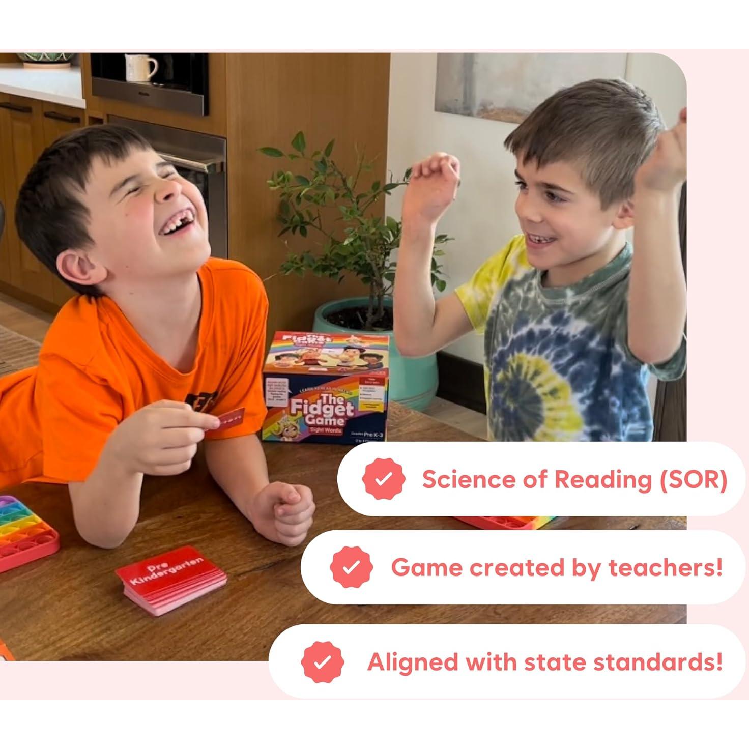 Juego de Fidget Palabras de Vista - Aprendizaje Divertido 36m-8a