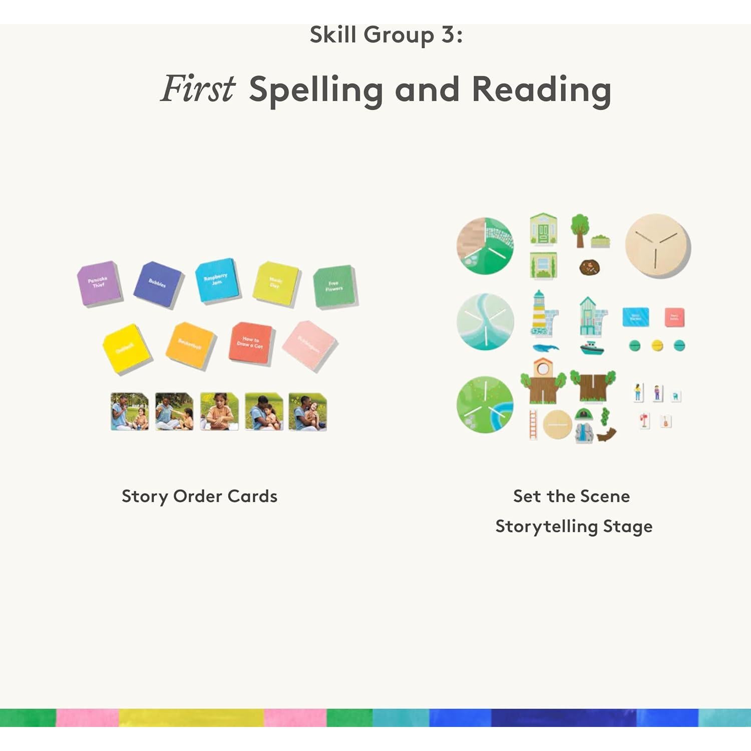 Conjunto de Habilidades de Lectura Lovevery Parte 2 - Jardín y 1er Grado