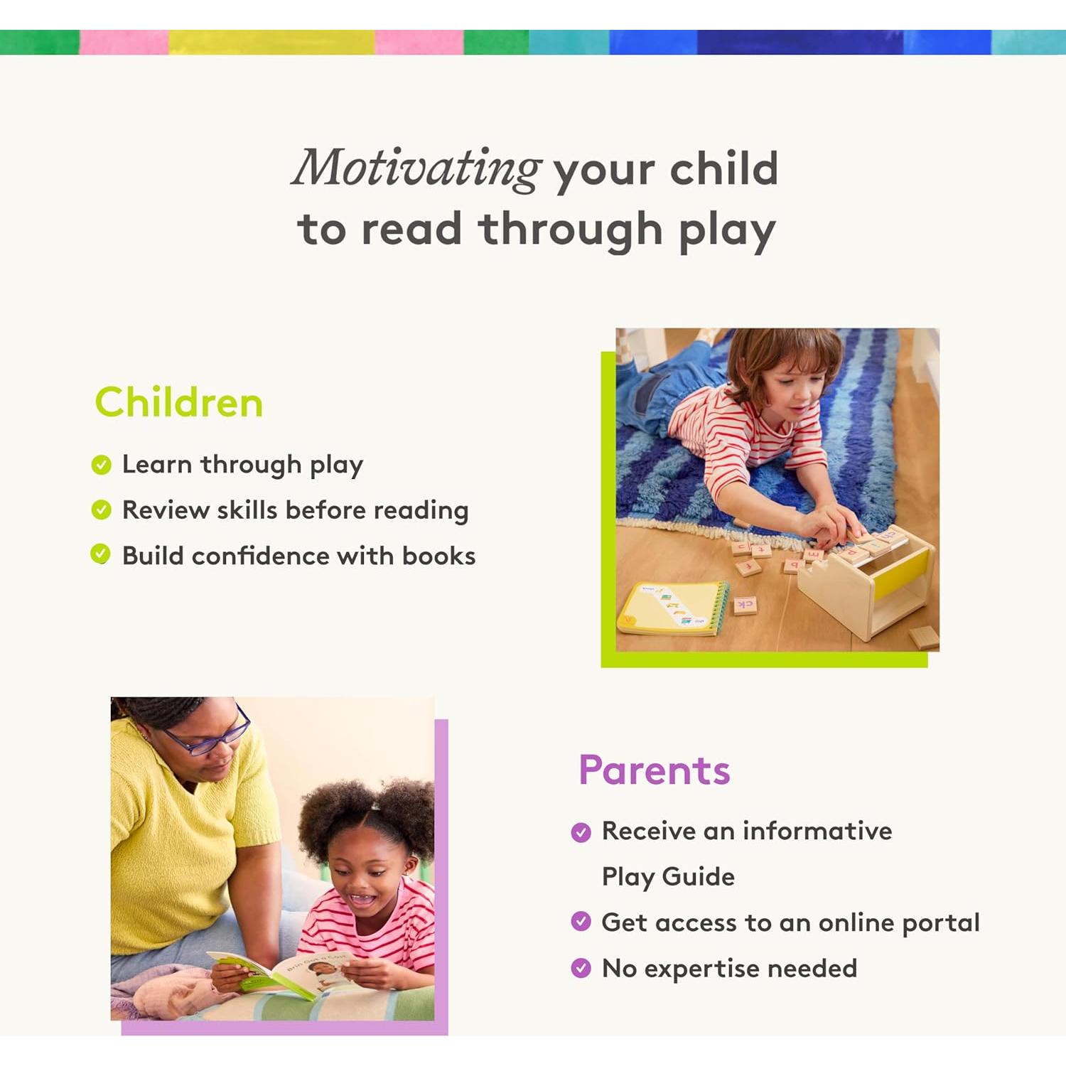 Conjunto de Habilidades de Lectura Lovevery Parte 2 - Jardín y 1er Grado