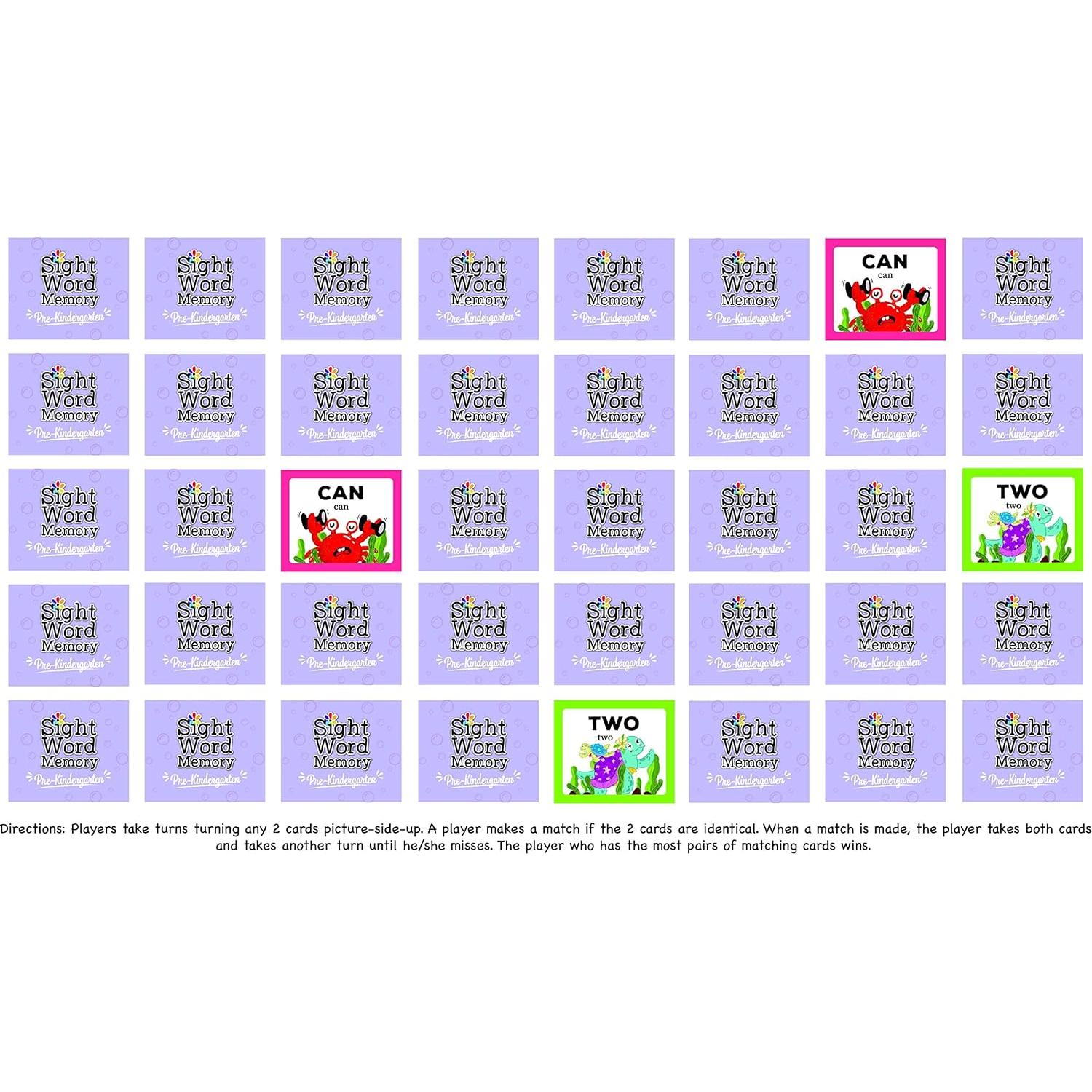 Juego de Memoria de Palabras de Vista Urban Supply Co - 40 Piezas