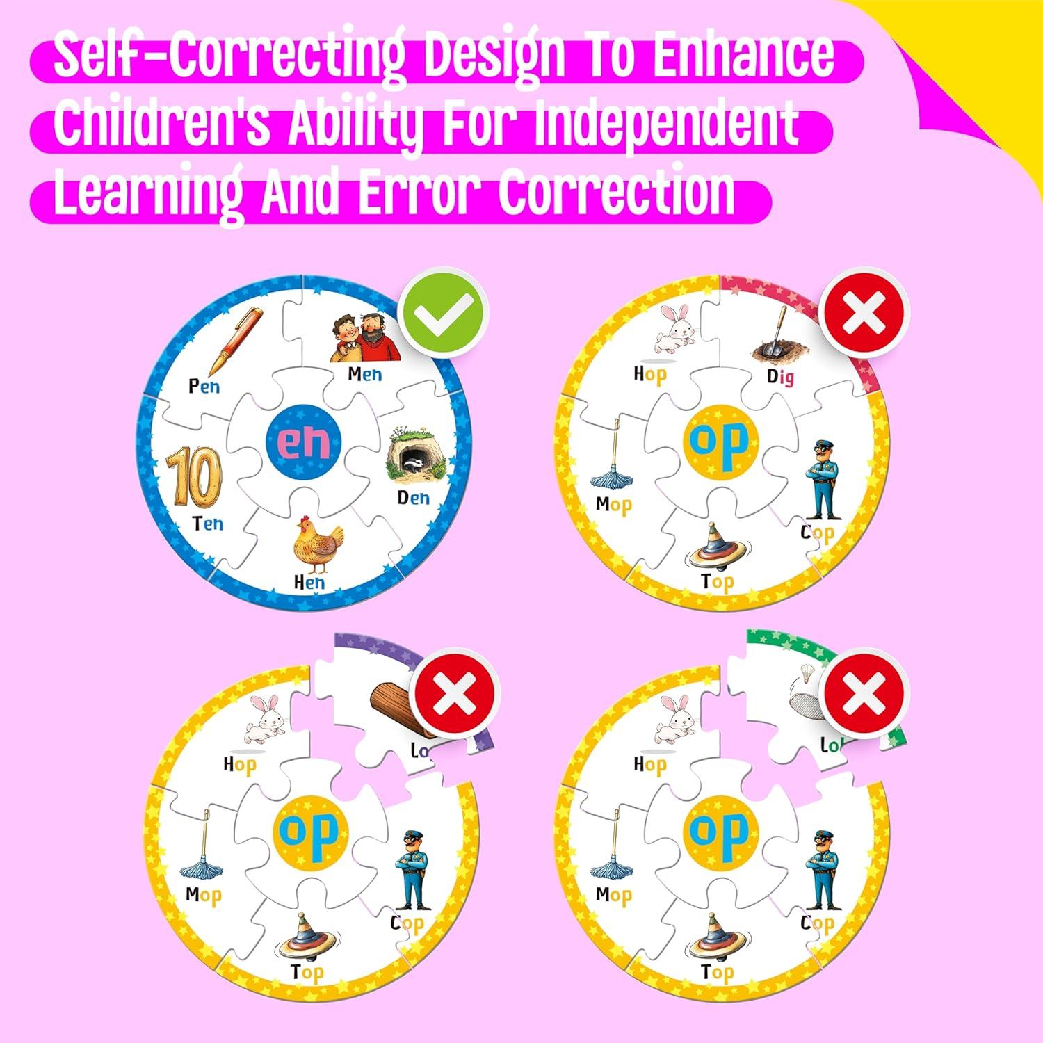 Rompecabezas Fonético SpriteGru 30 Tarjetas Educativas Niños