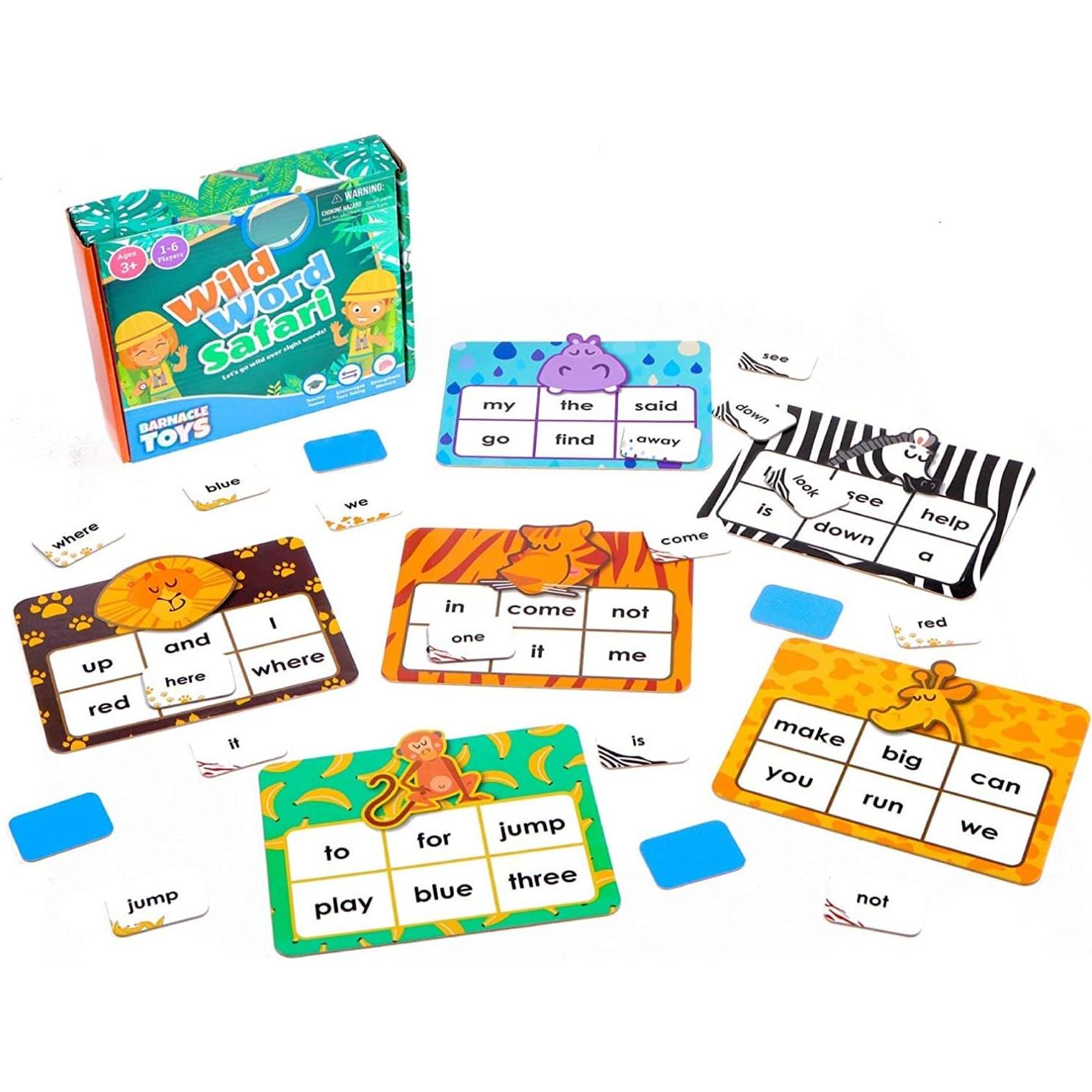 Juego de Lectura Safari de Palabras Salvajes - Melby Toys